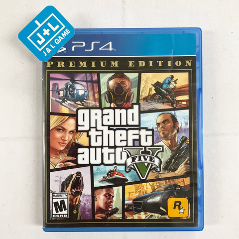 Grand Theft Auto V Premium Edition - (PS4) Playstation 4 [Pre-Owned] Video Games Rockstar Games   