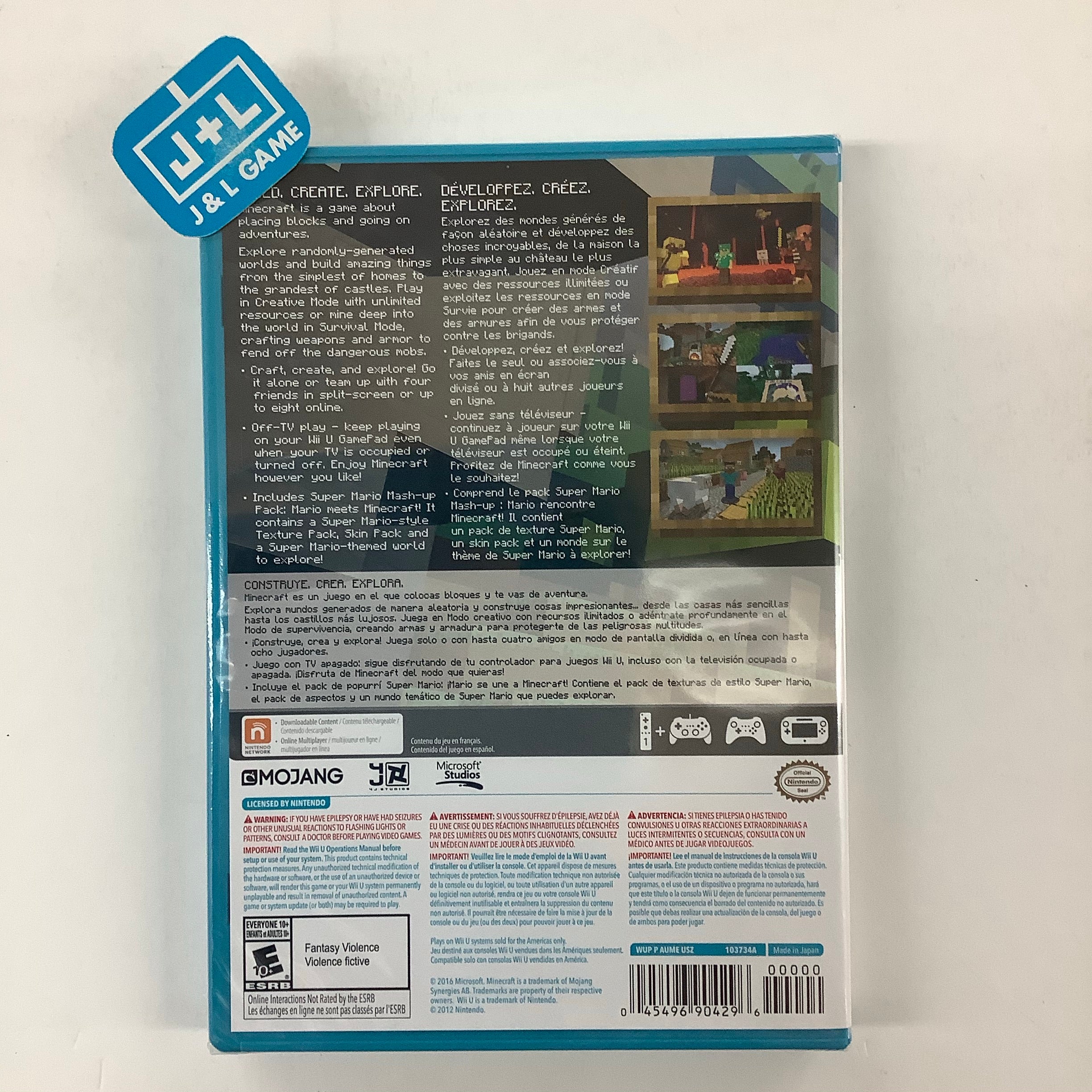 Minecraft: Wii U Edition - Nintendo Wii U Video Games Microsoft   