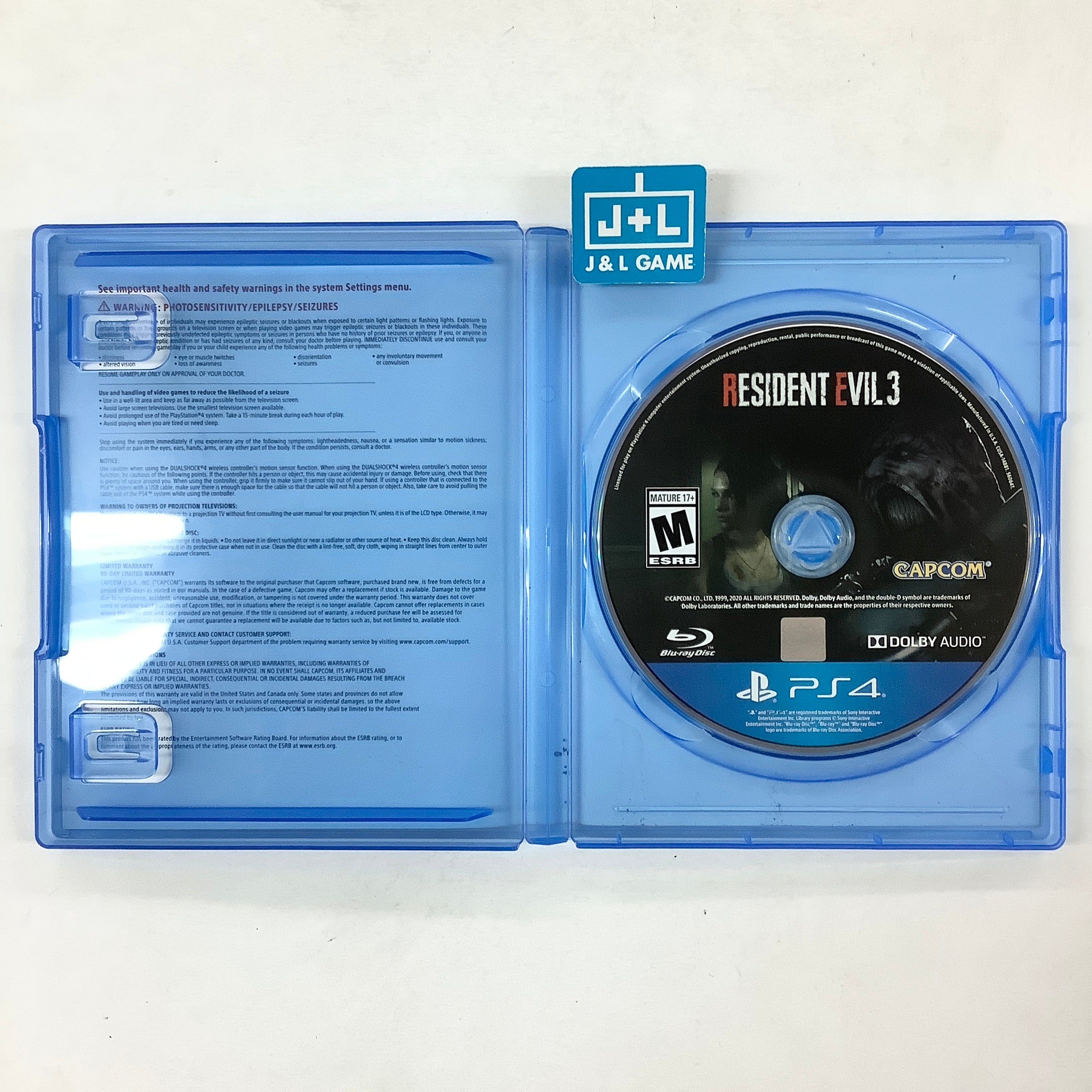 Resident Evil 3 - (PS4) PlayStation 4 [Pre-Owned] Video Games Capcom   