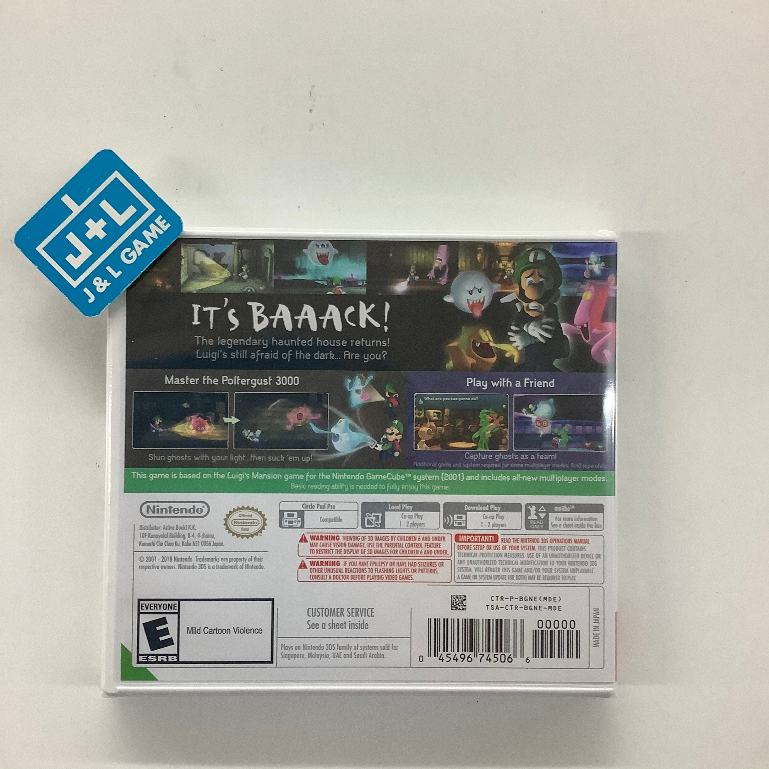 Luigi's Mansion (World Edition) - Nintendo 3DS Video Games Nintendo   