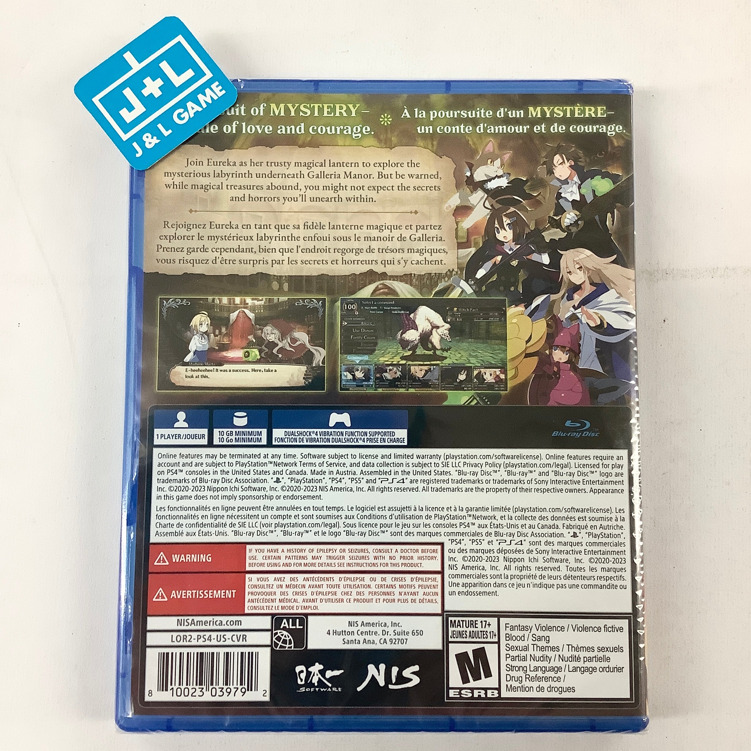 Labyrinth of Galleria: The Moon Society - (PS4) PlayStation 4 Video Games NIS America   