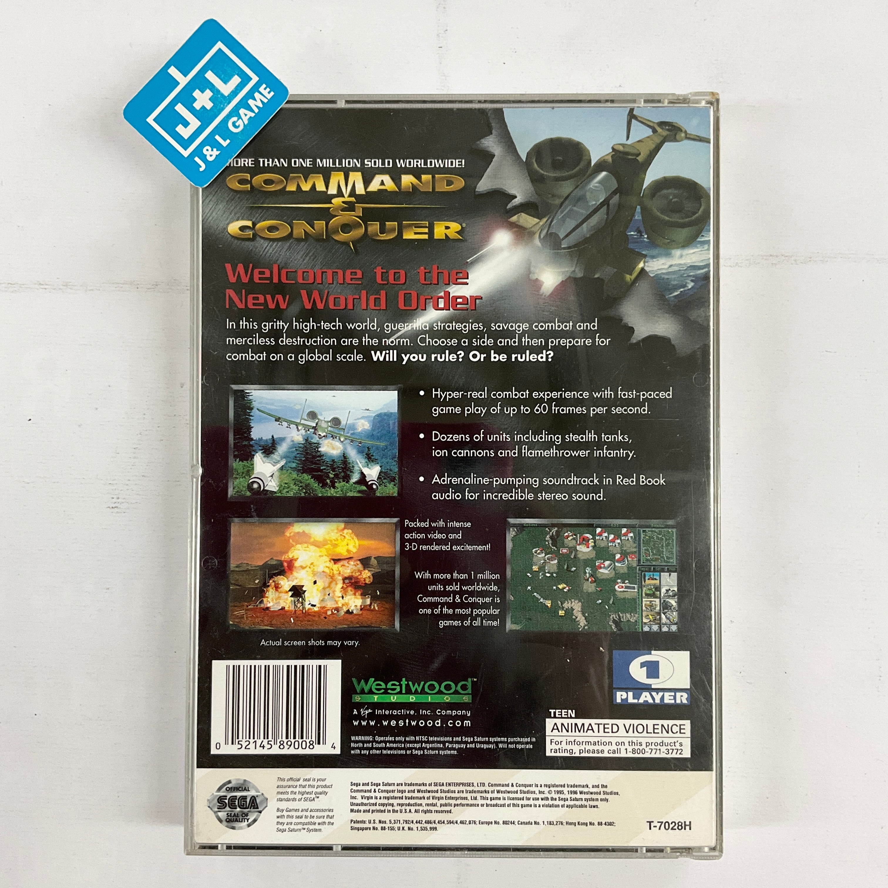 Command & Conquer - (SS) SEGA Saturn [Pre-Owned] Video Games Westwood Studios   