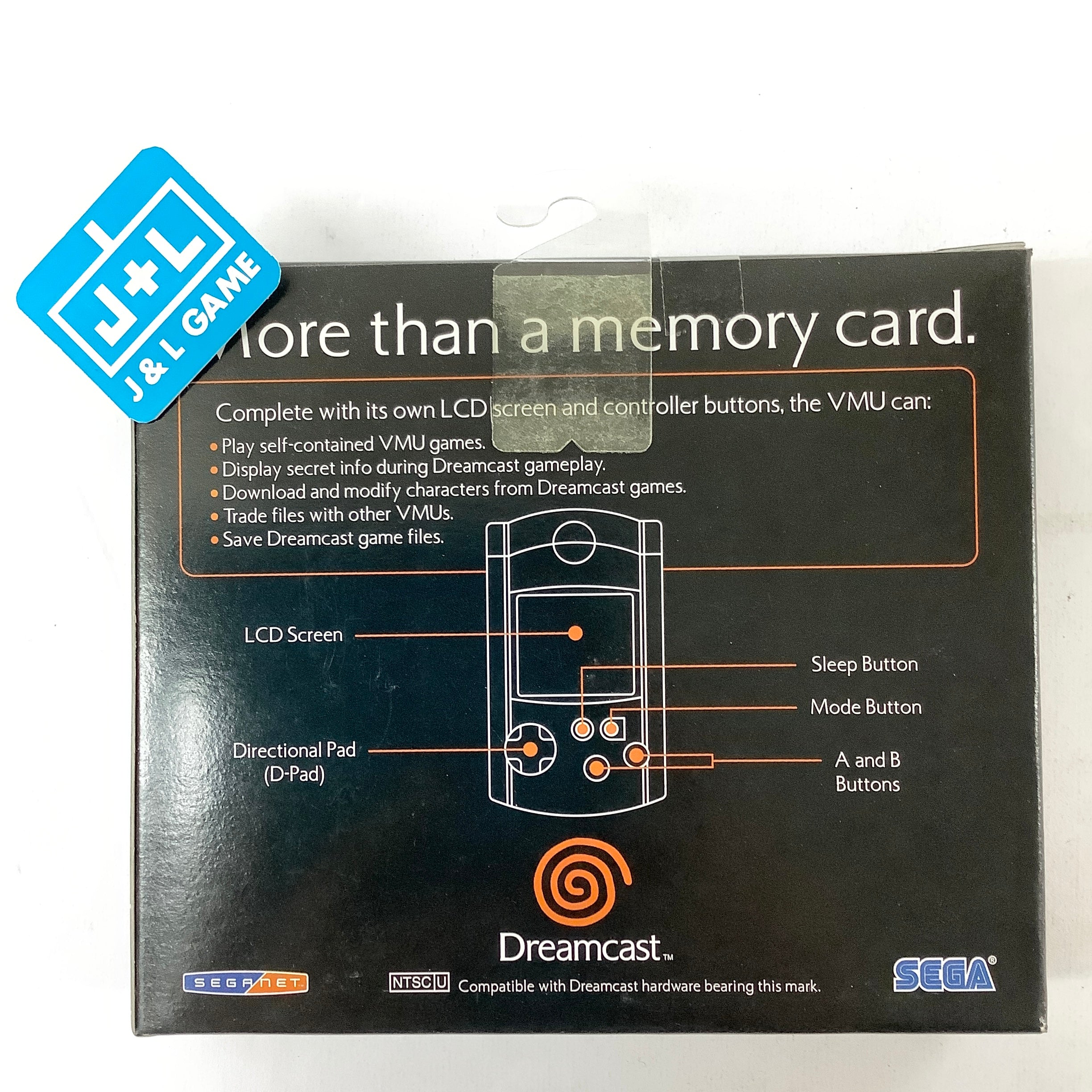 Visual Memory Unit Officiel Sega Dreamcast Pal Euro Sans Cache Vmu Visual Memory Unit Officiel Sega Dreamcast Pal Euro Sans Cache Vmu