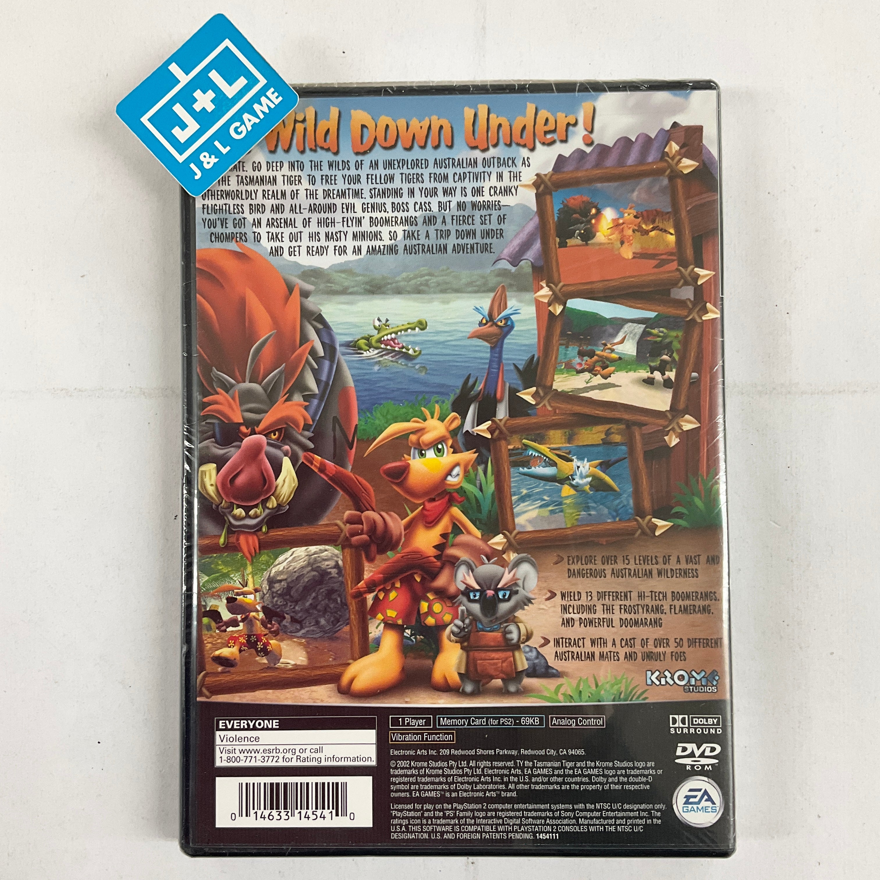 Ty the Tasmanian Tiger - (PS2) PlayStation 2 Video Games EA Games   
