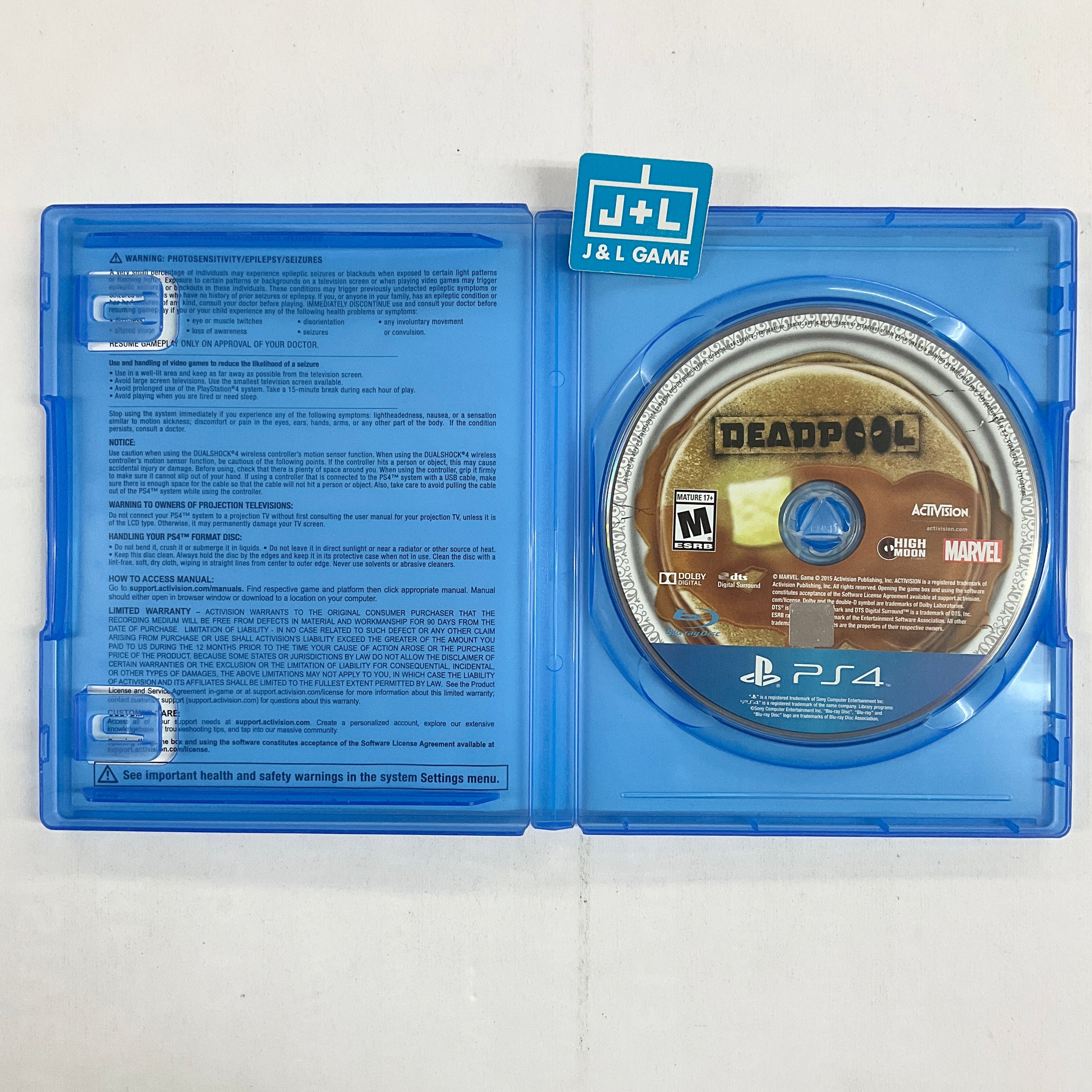 Deadpool JEU PS4 PLAYSTATION 4 PAL FRA - RARE Deadpool JEU PS4 PLAYSTATION 4 PAL FRA - RARE