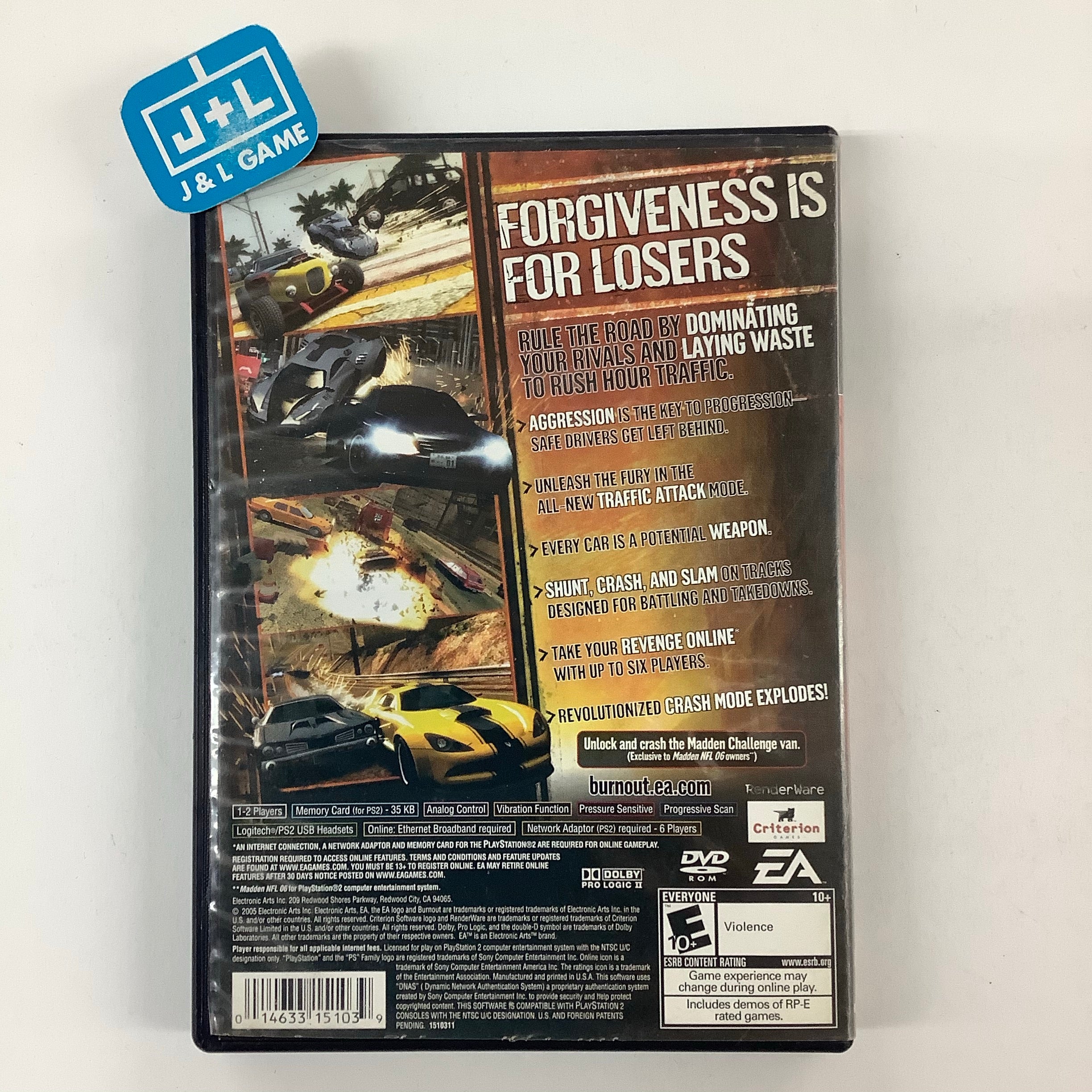 Burnout Revenge - (PS2) PlayStation 2 [Pre-Owned] Video Games Electronic Arts   