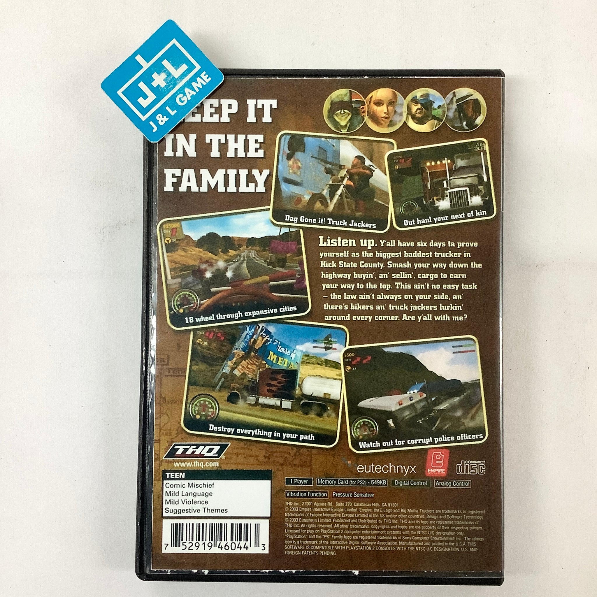 Big Mutha Truckers (PS2) PlayStation 2 [PreOwned] J&L Video Games