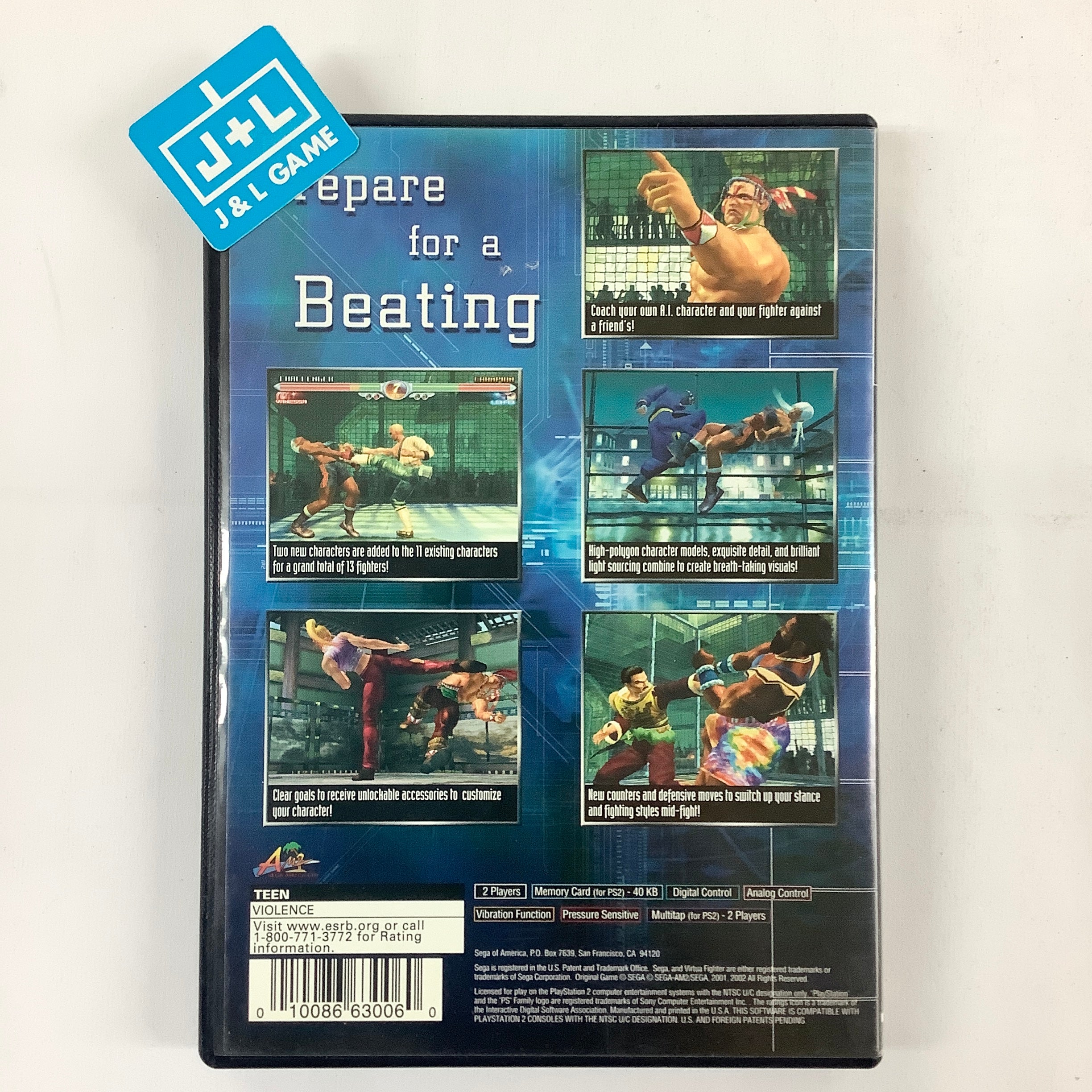 Virtua Fighter 4 - (PS2) PlayStation 2 [Pre-Owned] Video Games Sega   