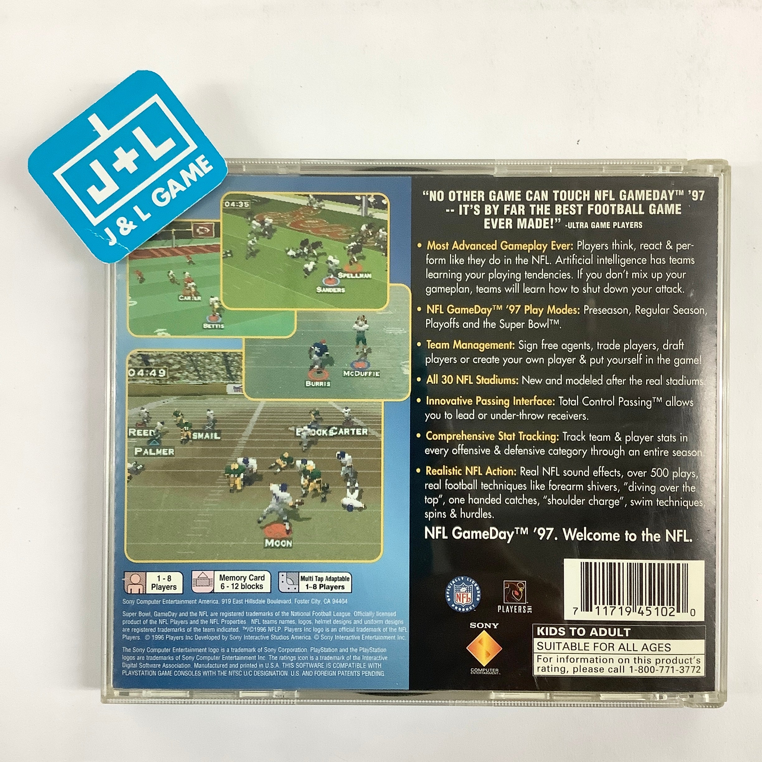 NFL GameDay '97 - (PS1) PlayStation 1 [Pre-Owned] Video Games SCEA   