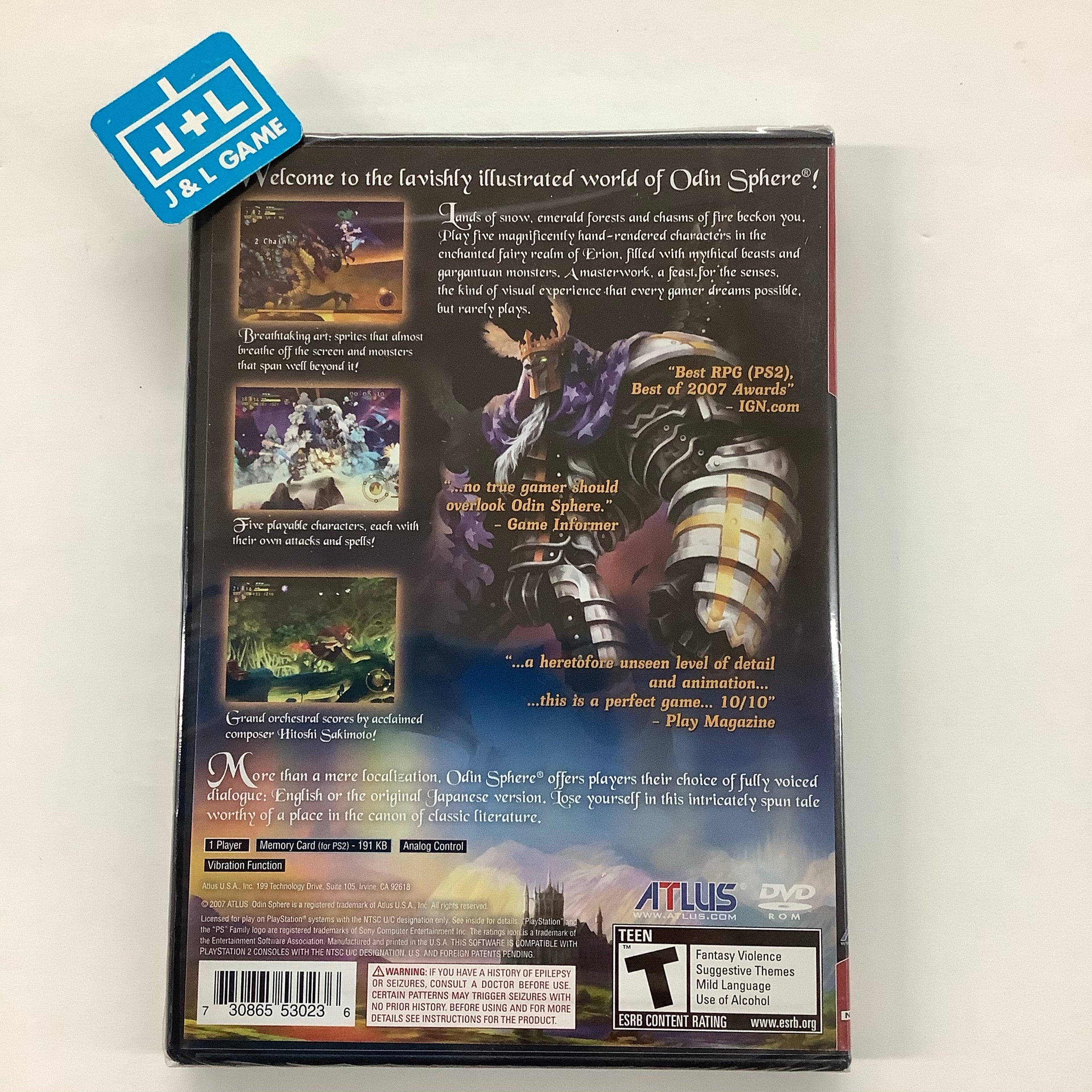Odin Sphere (Greatest Hits) - (PS2) PlayStation 2 Video Games Atlus   