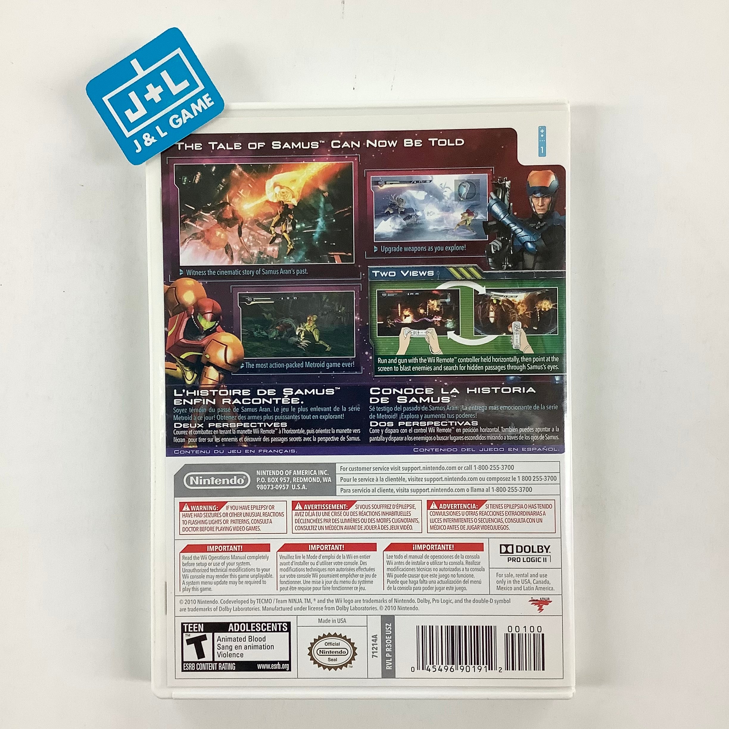 Metroid: Other M - Nintendo Wii [Pre-Owned] Video Games Nintendo   
