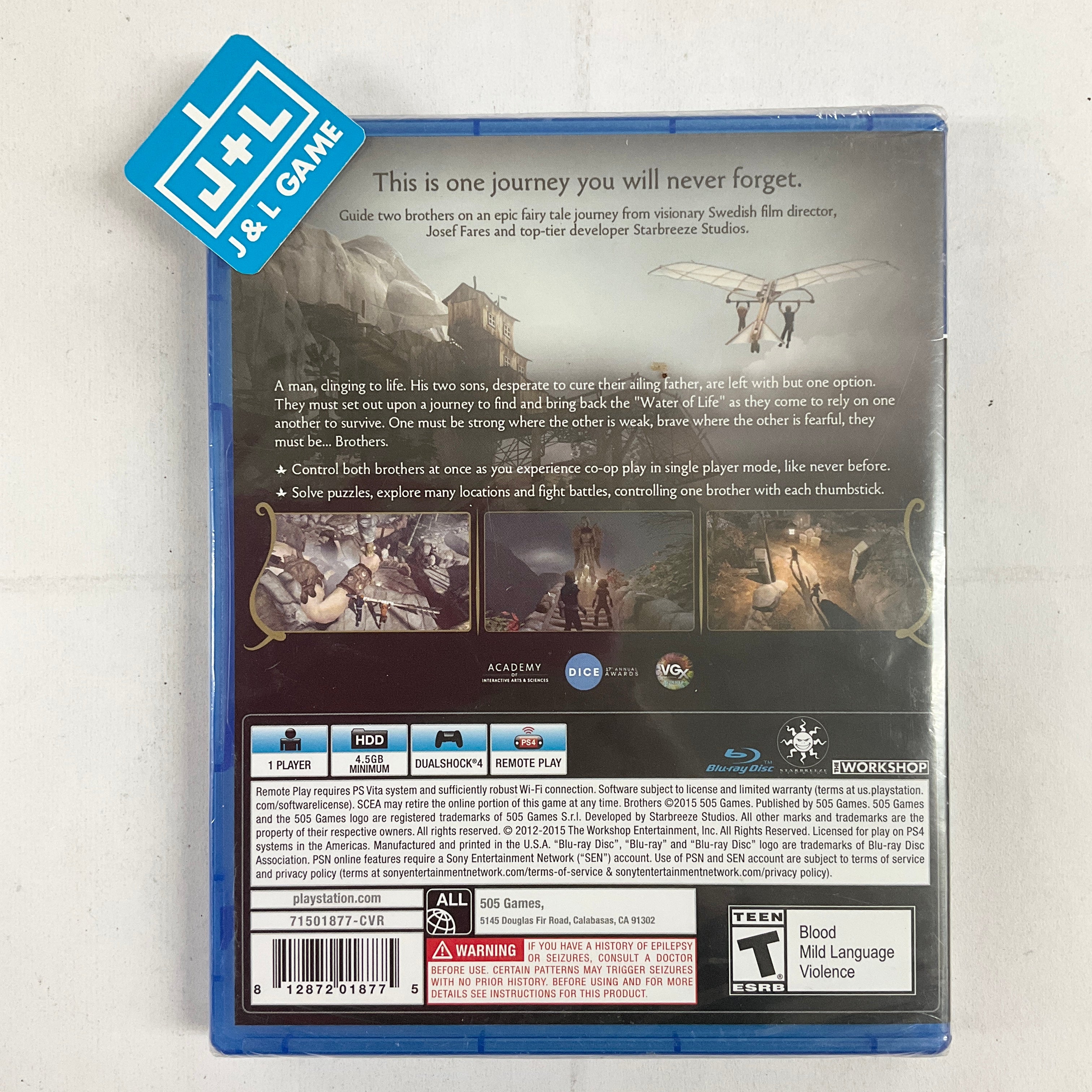 Brothers: A Tale of Two Sons - (PS4) PlayStation 4 Video Games 505 Games