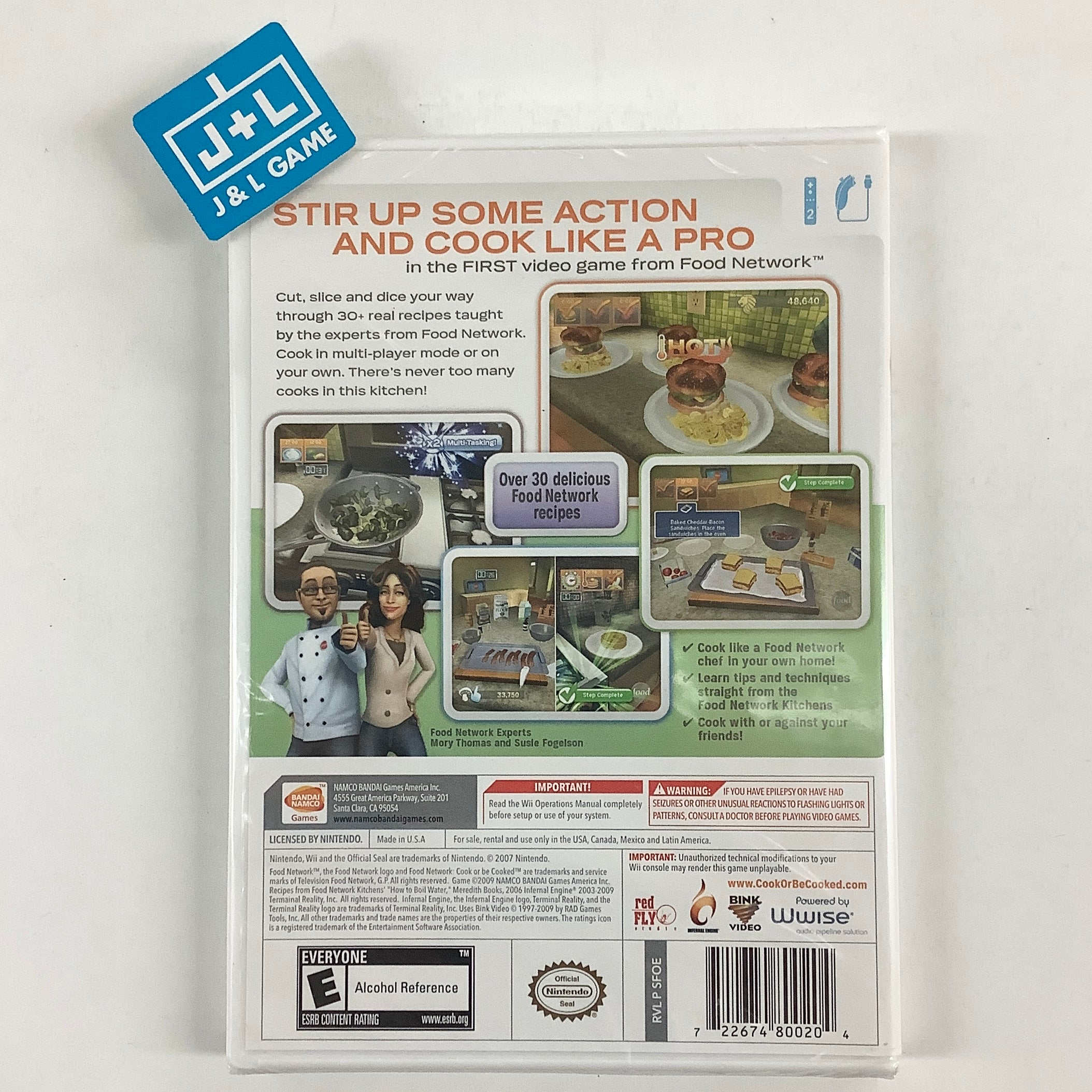Food Network: Cook or Be Cooked - Nintendo Wii Video Games Namco Bandai Games   