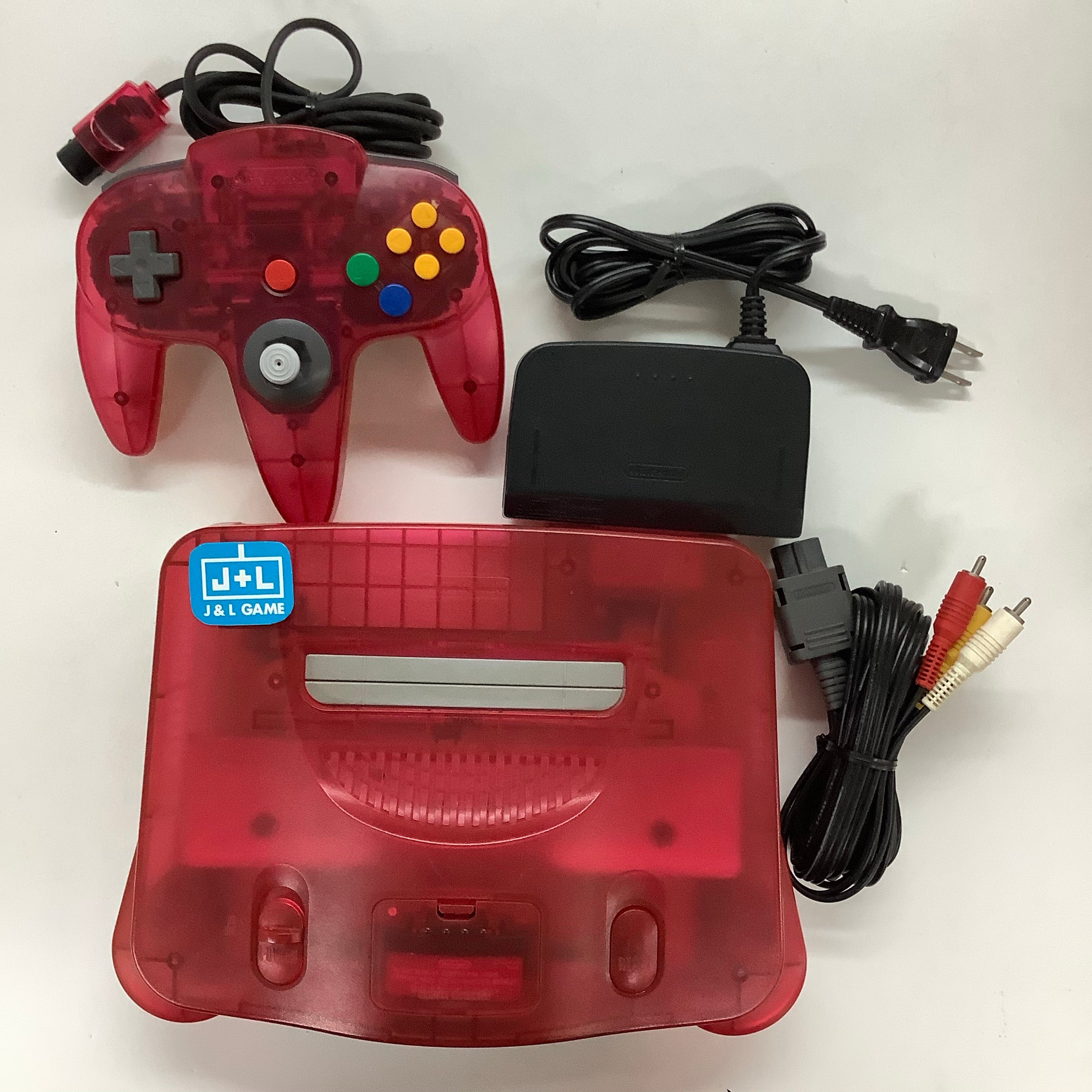 Nintendo 64 Hardware Console (Clear Red) - (N64) Nintendo 64 [Pre-Owne ...