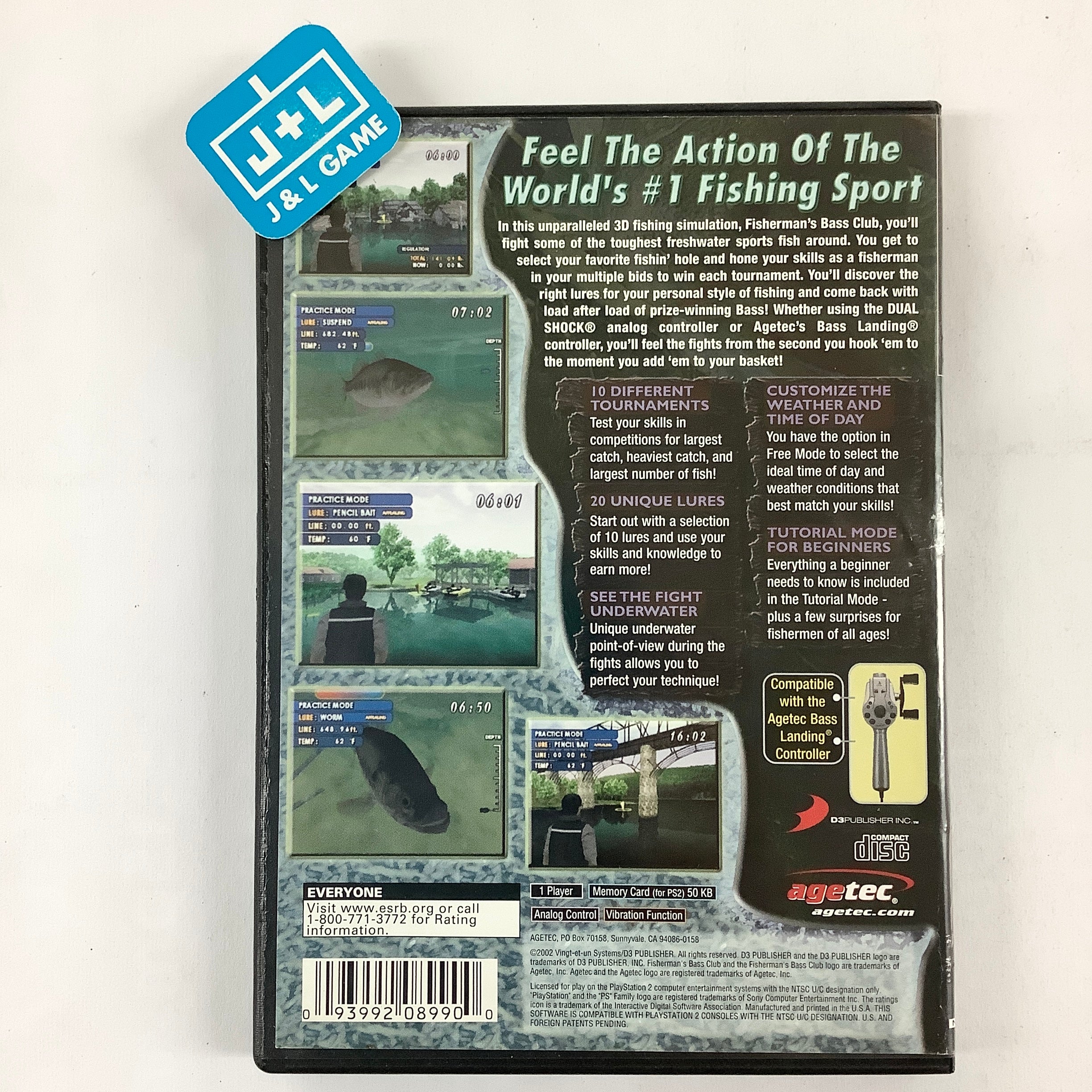 Fisherman's Bass Club - (PS2) PlayStation 2 [Pre-Owned] Video Games Agetec   