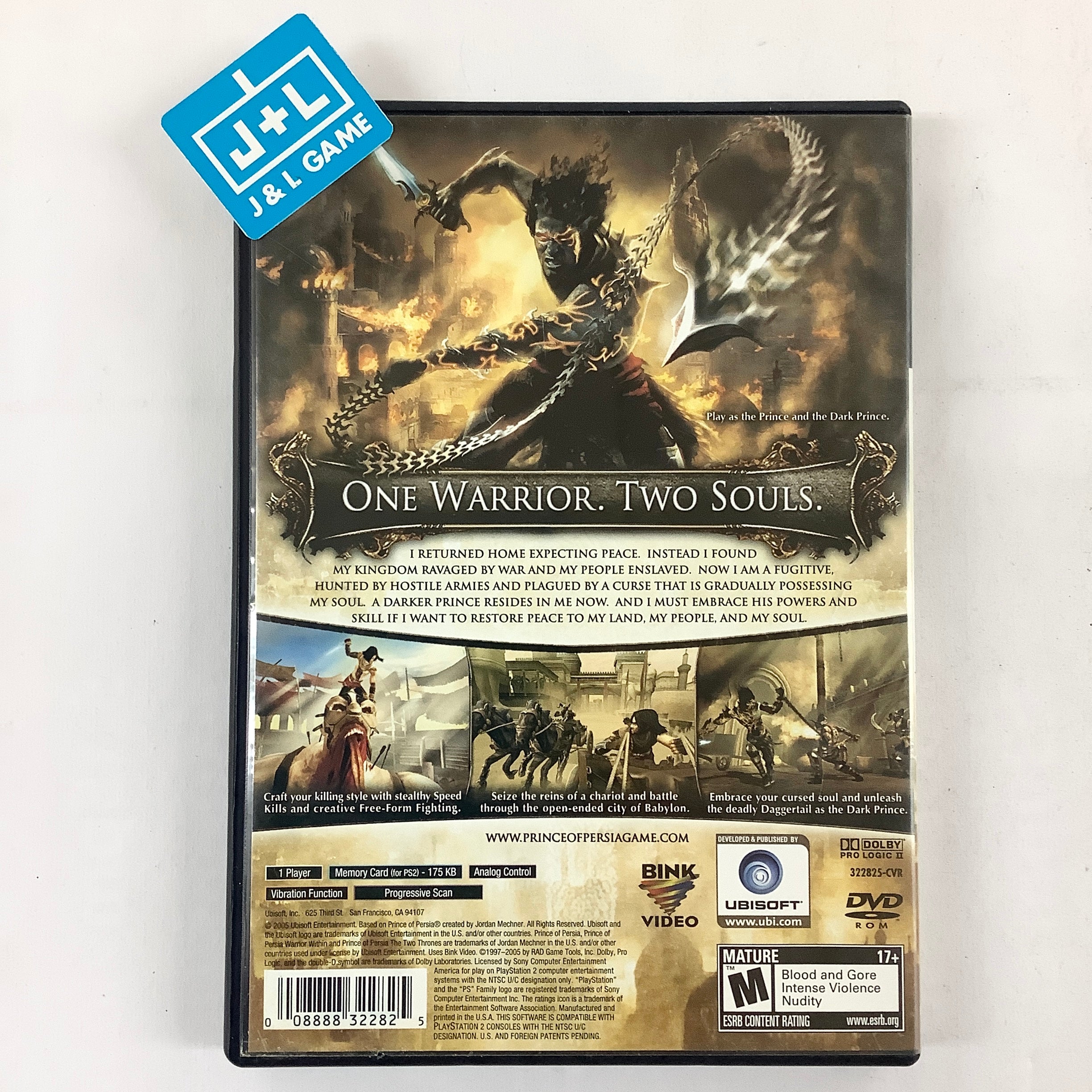Prince of Persia: The Two Thrones - (PS2) PlayStation 2 [Pre-Owned] Video Games Ubisoft   