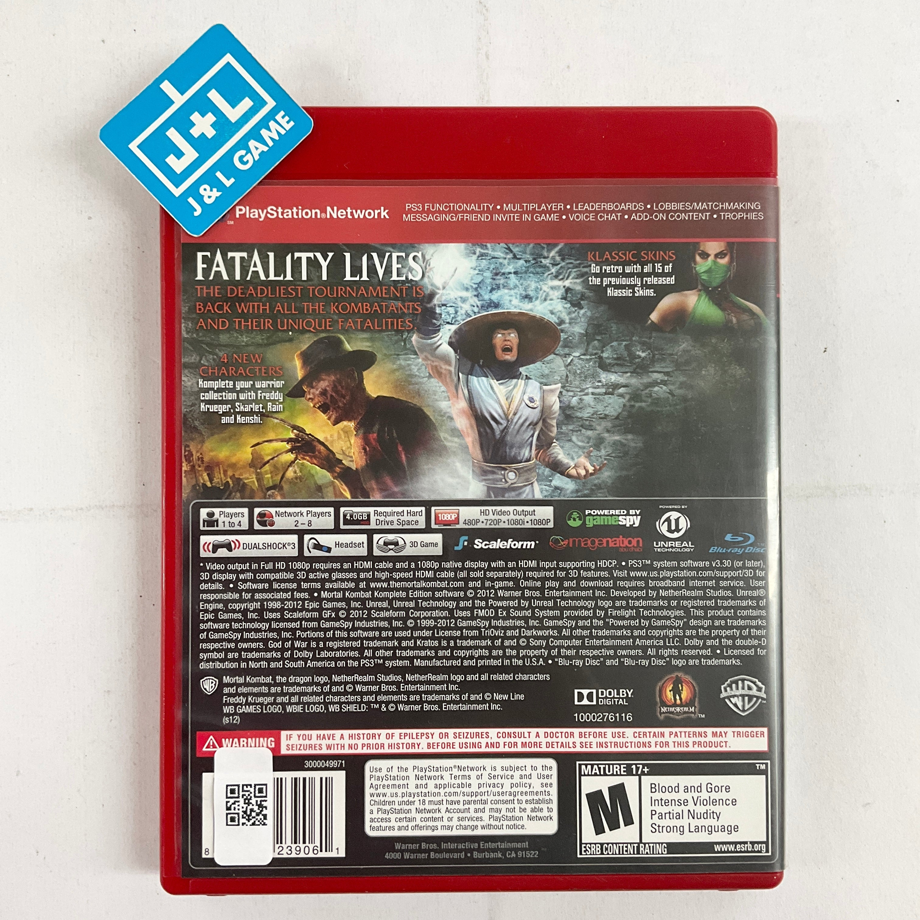 Mortal Kombat Komplete Edition (Greatest Hit's) - (PS3) PlayStation 3 [Pre-Owned] Video Games Warner Bros. Interactive Entertainment   
