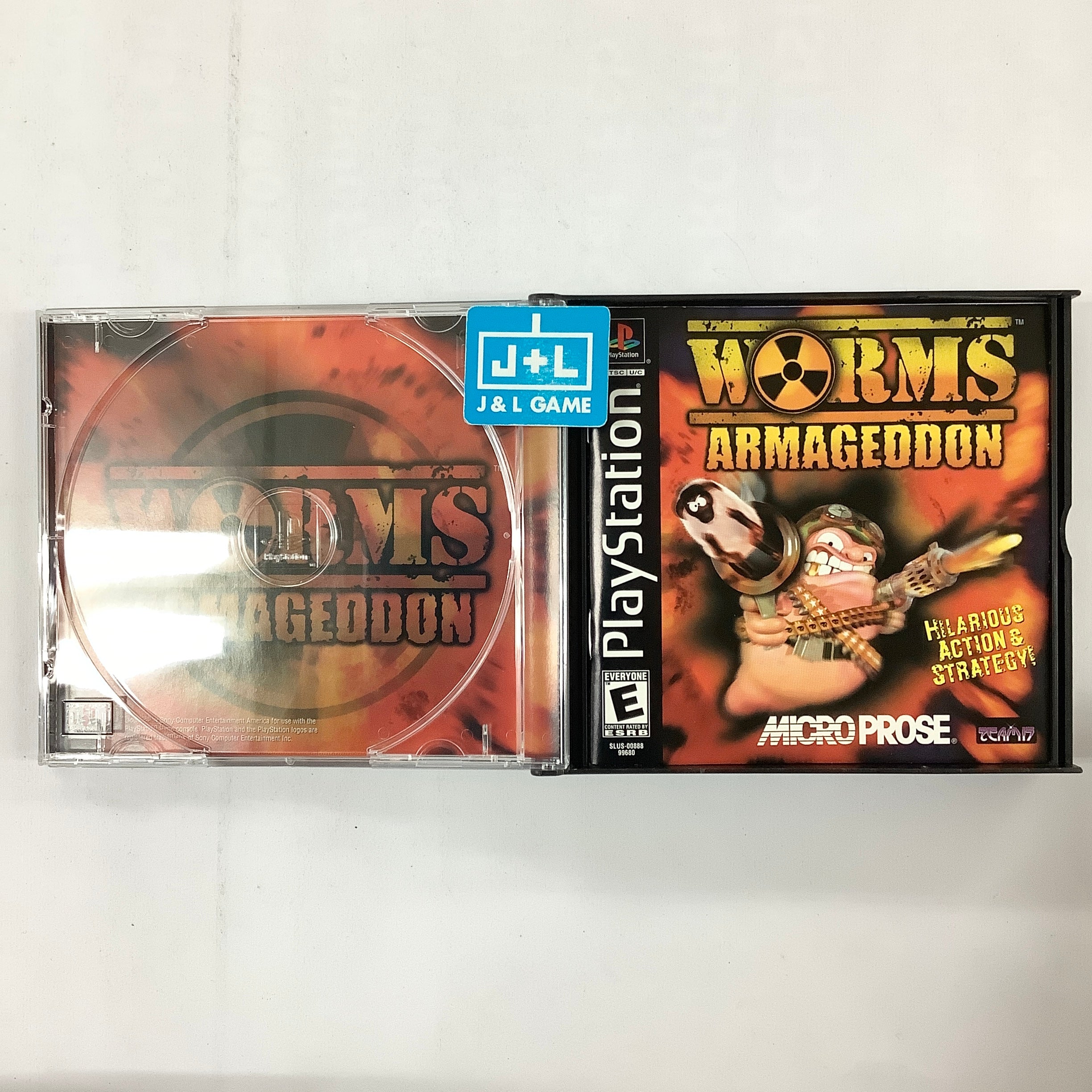 Worms Armageddon - (PS1) PlayStation 1 [Pre-Owned] Video Games MicroProse   