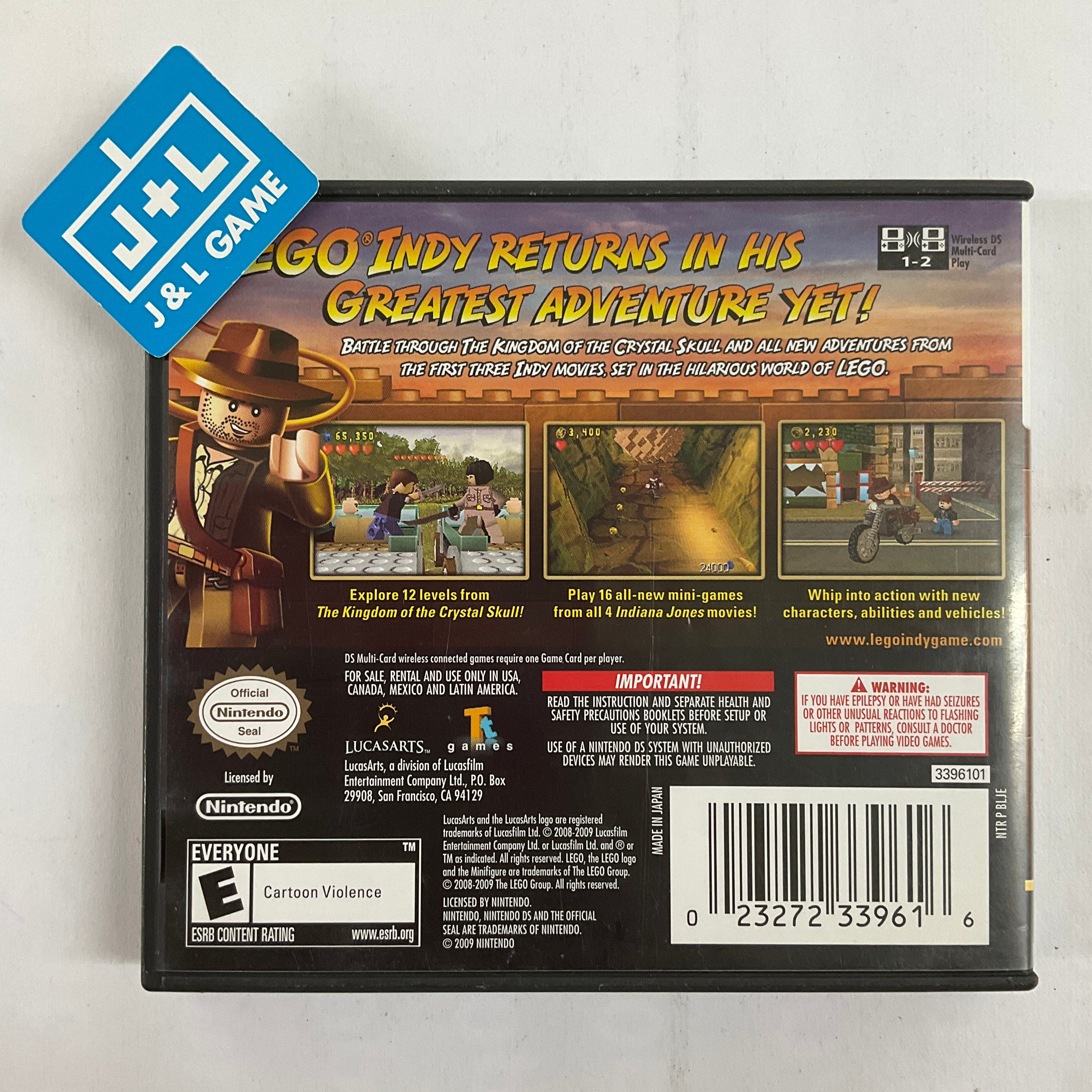 LEGO Indiana Jones 2: The Adventure Continues - (NDS) Nintendo DS [Pre-Owned] Video Games LucasArts   
