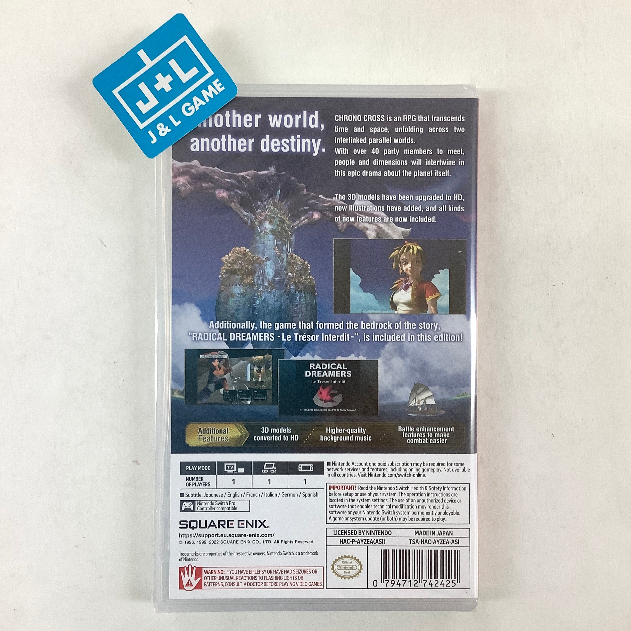 Chrono Cross: The Radical Dreamers Edition - (NSW) Nintendo Switch (Asia Import) Video Games Square Enix   