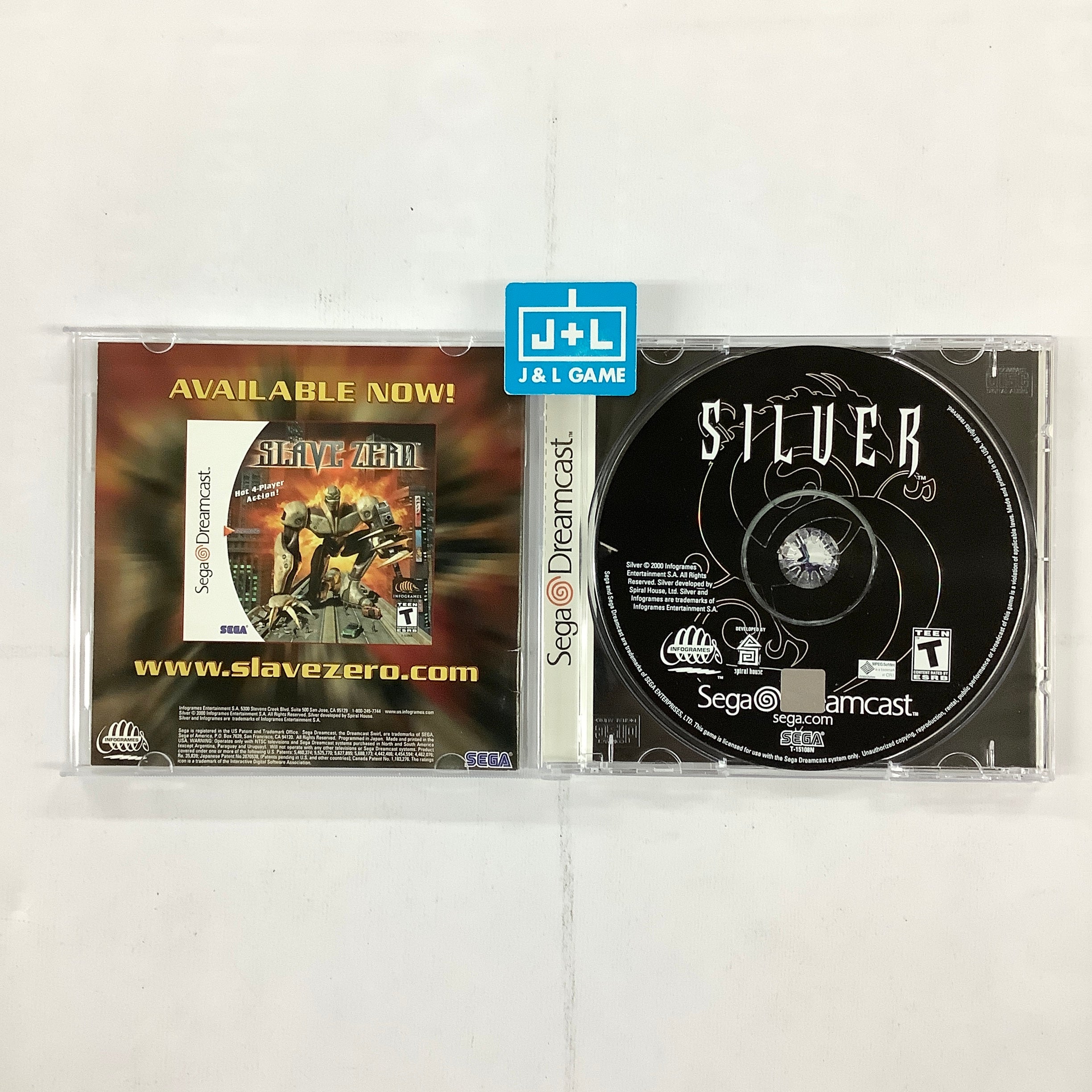 Silver - (DC) SEGA Dreamcast  [Pre-Owned] Video Games Infogrames   