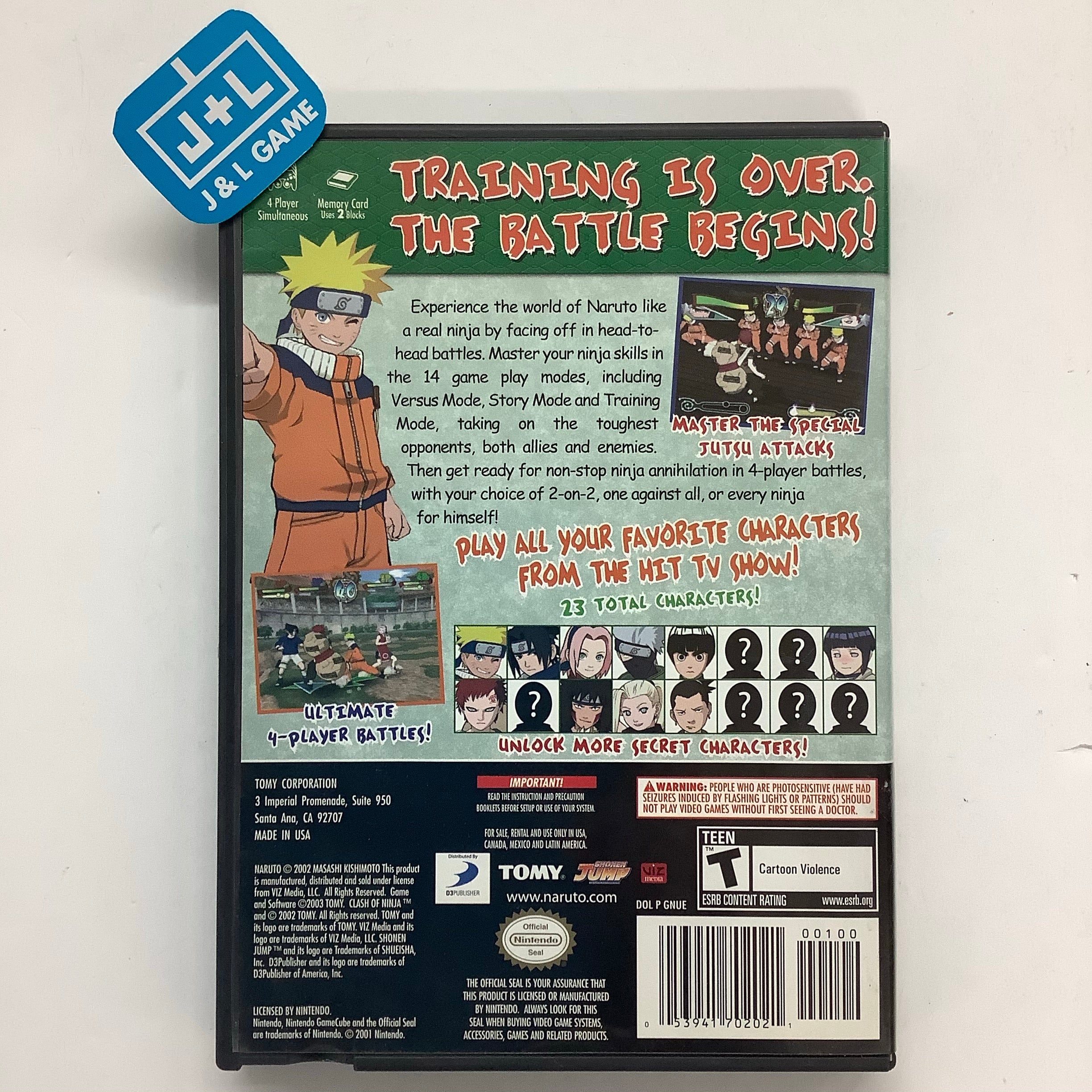 Naruto: Clash of Ninja 2 - (GC) GameCube [Pre-Owned] Video Games Tomy Corporation   
