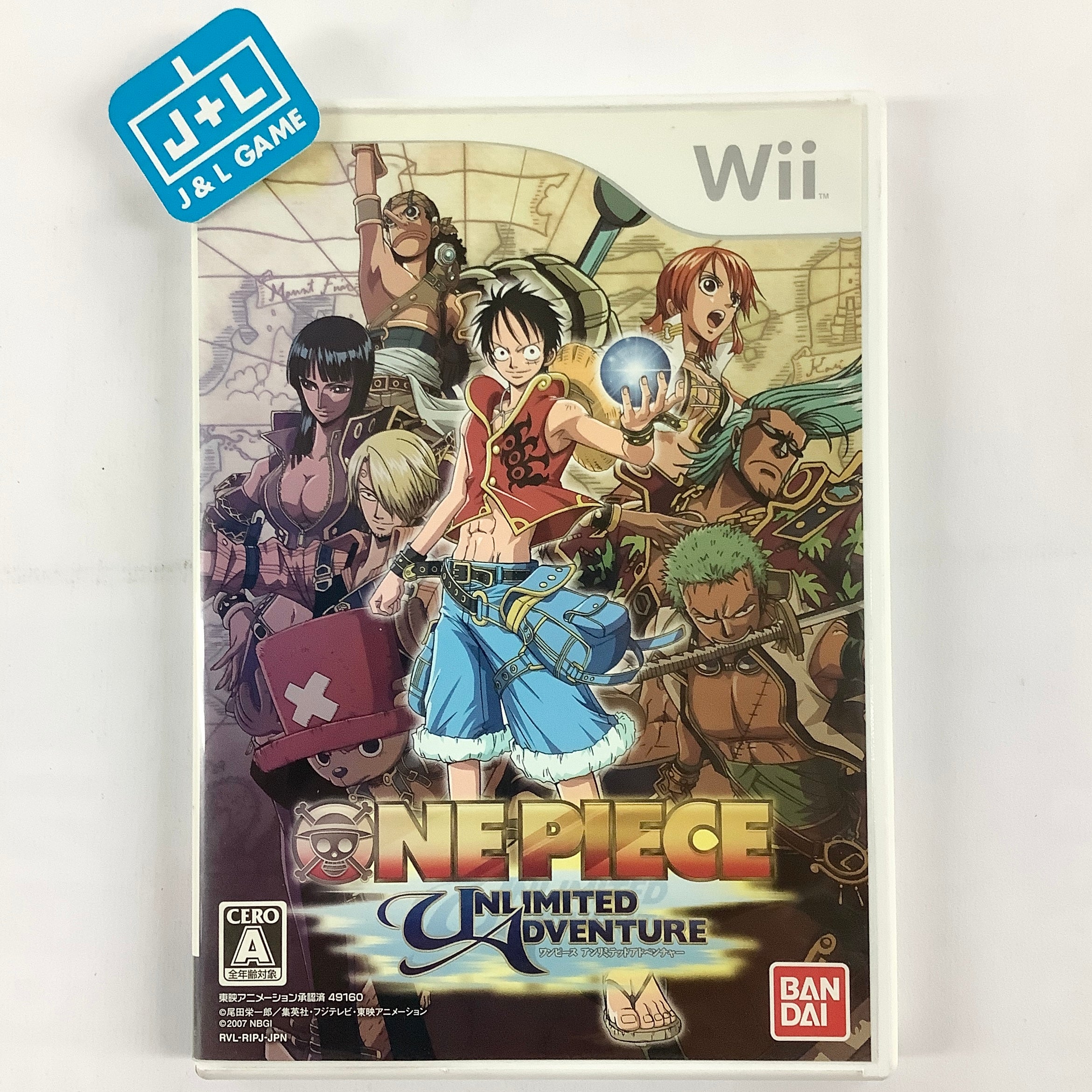 One Piece: Unlimited Adventure - Nintendo Wii [Pre-Owned] (Japanese Import) Video Games Namco Bandai Games   