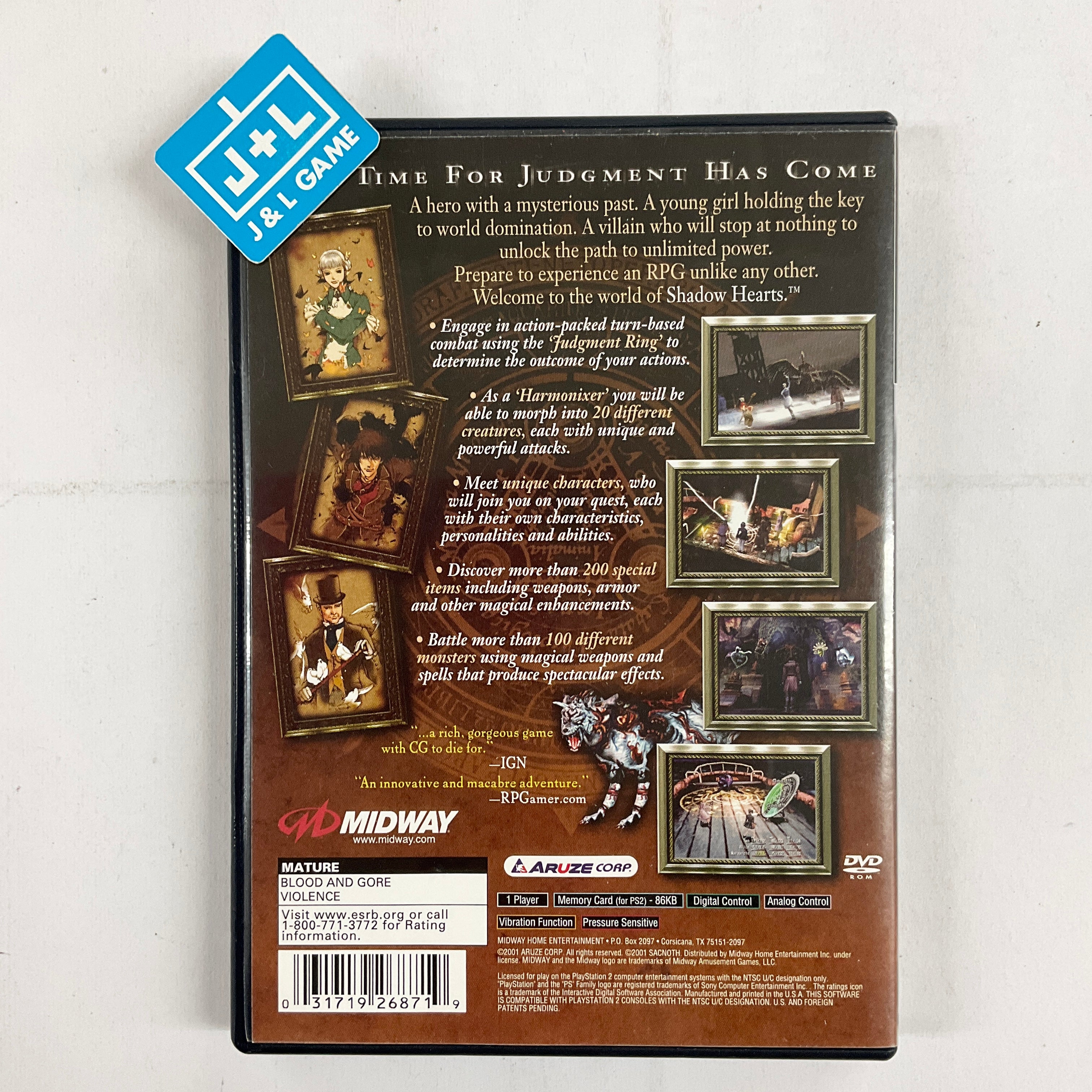 Jeux Vidéo Shadow Hearts PlayStation 2 (PS2) d'occasion