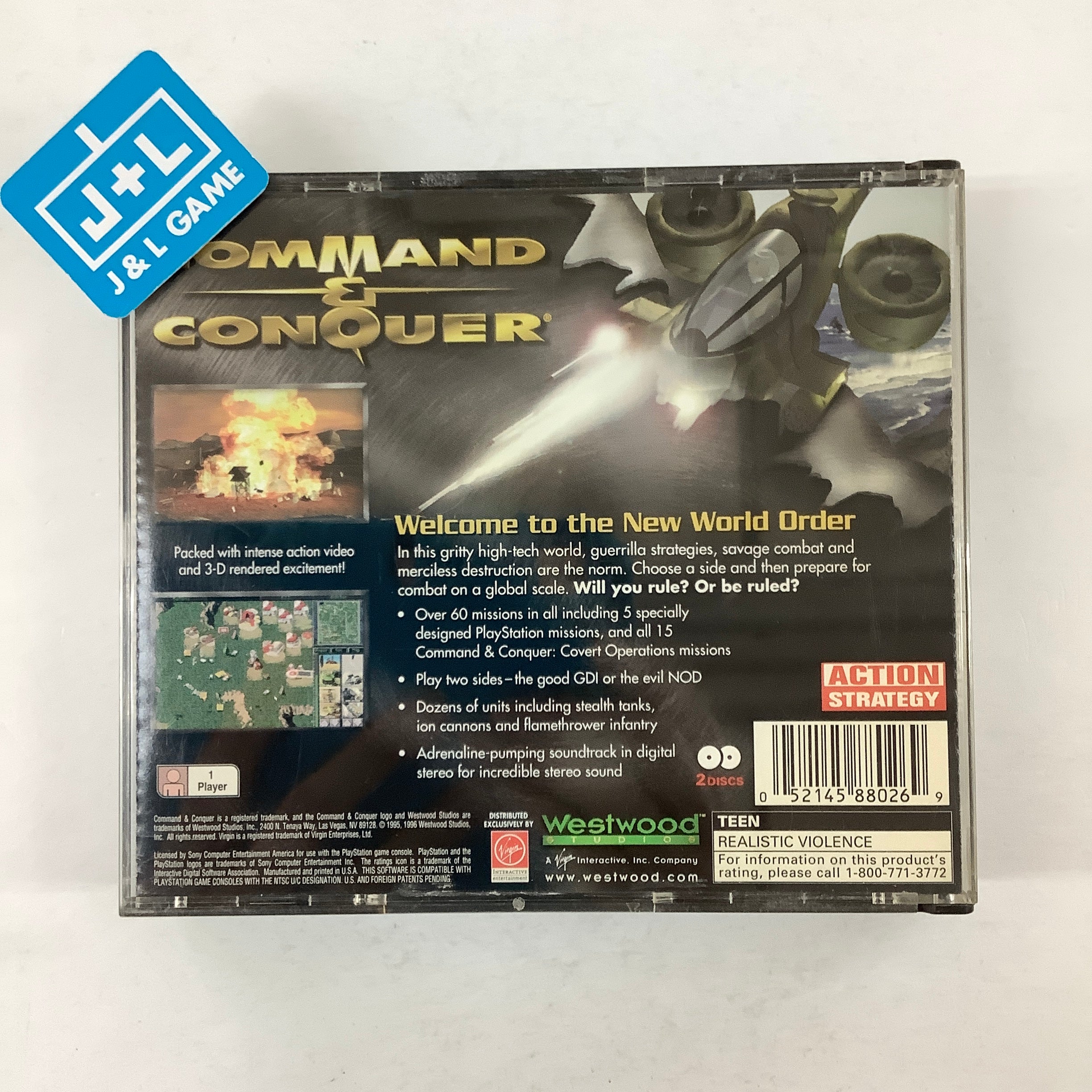 Command & Conquer - (PS1) PlayStation 1 [Pre-Owned] Video Games Westwood Studios   