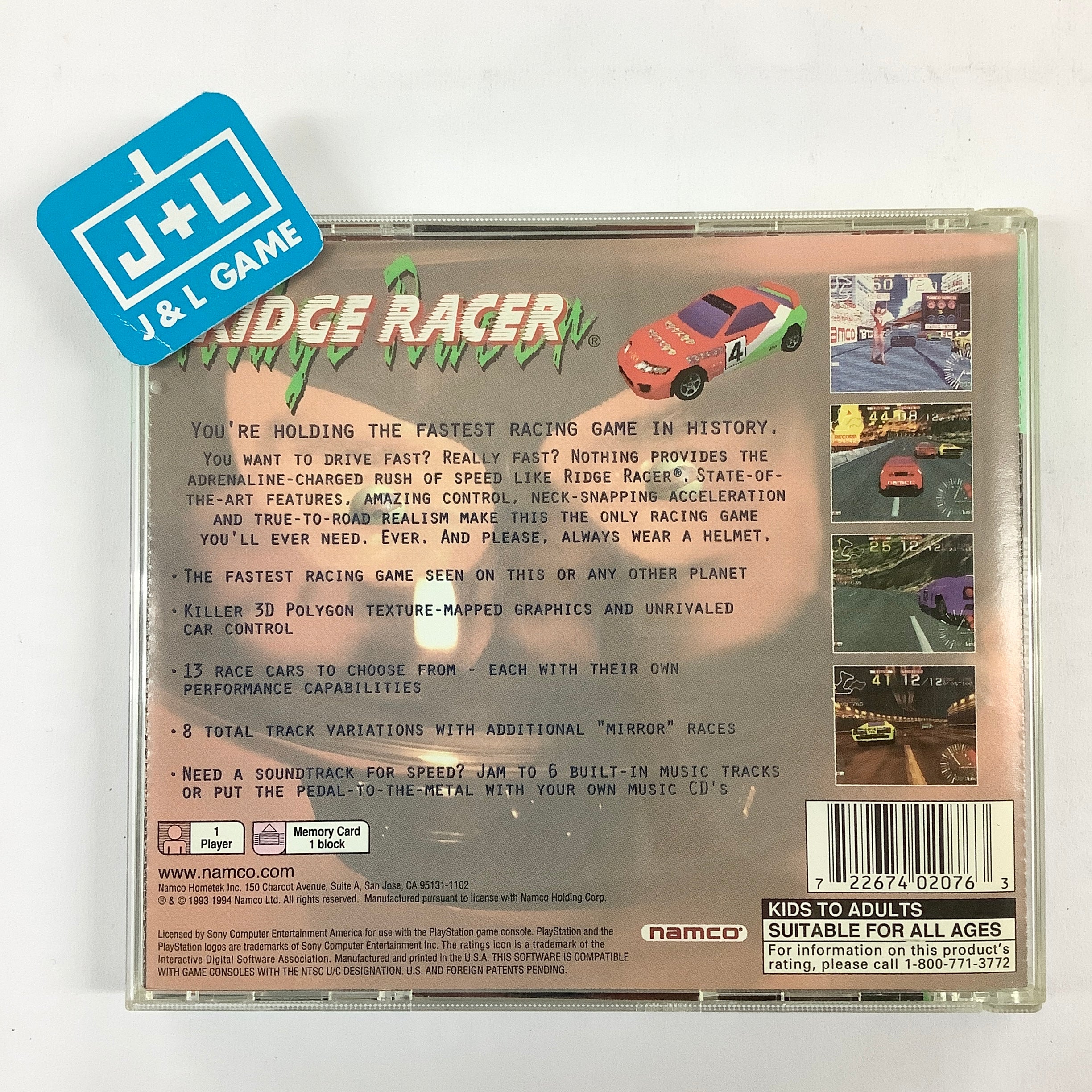 Ridge Racer (Greatest Hits) - (PS1) PlayStation 1 [Pre-Owned] Video Games Namco   