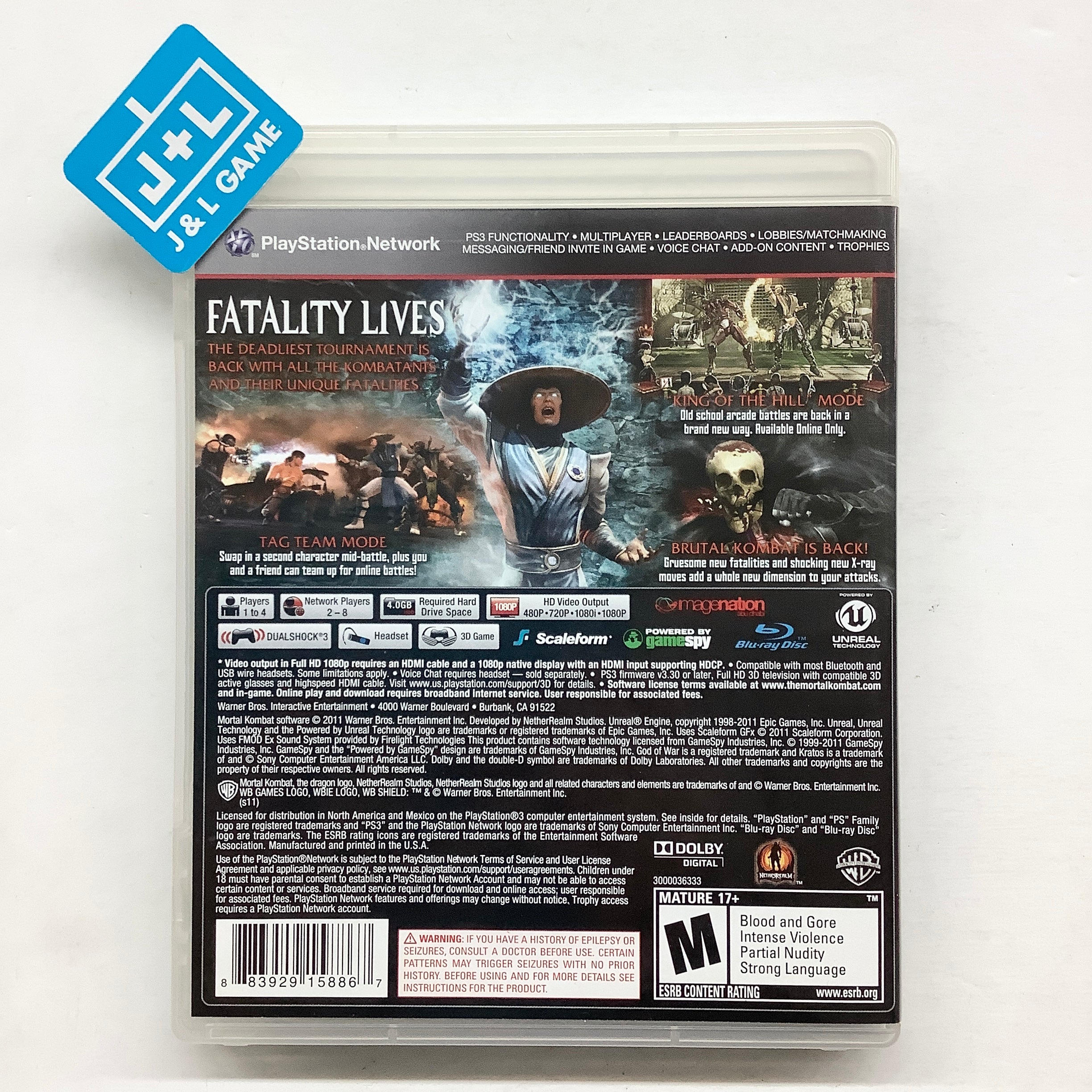 Mortal Kombat - (PS3) PlayStation 3 [Pre-Owned] Video Games Warner Bros. Interactive Entertainment   