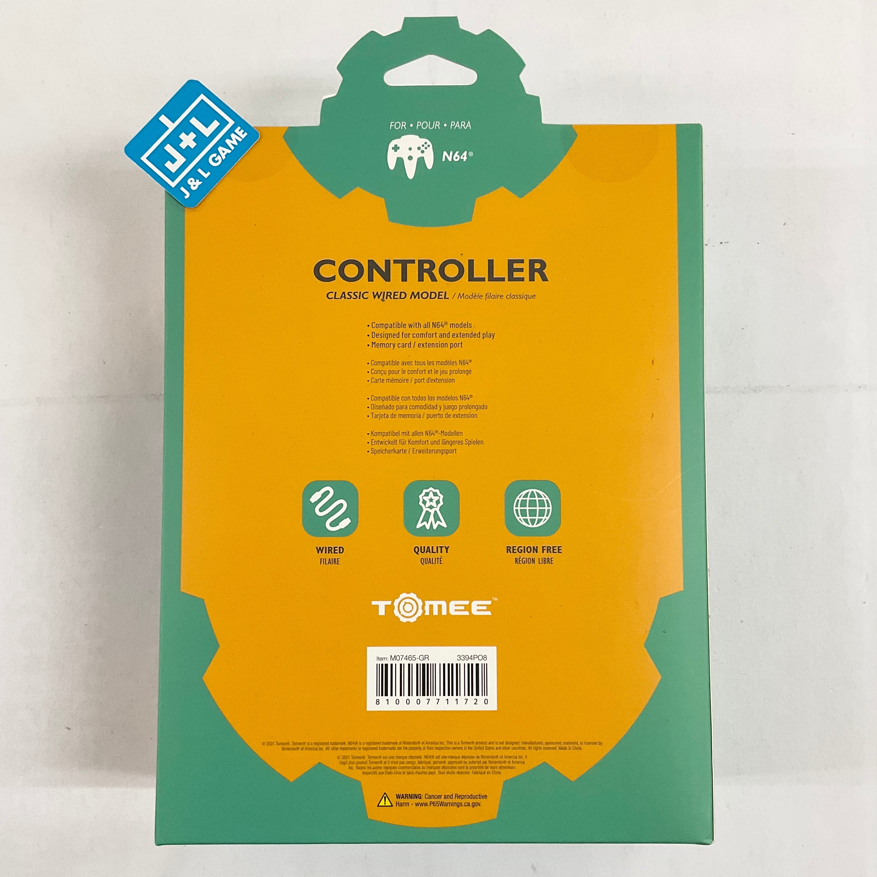Tomee N64 Wired Controller (Gray) - (N64) Nintendo 64 Accessories Tomee   