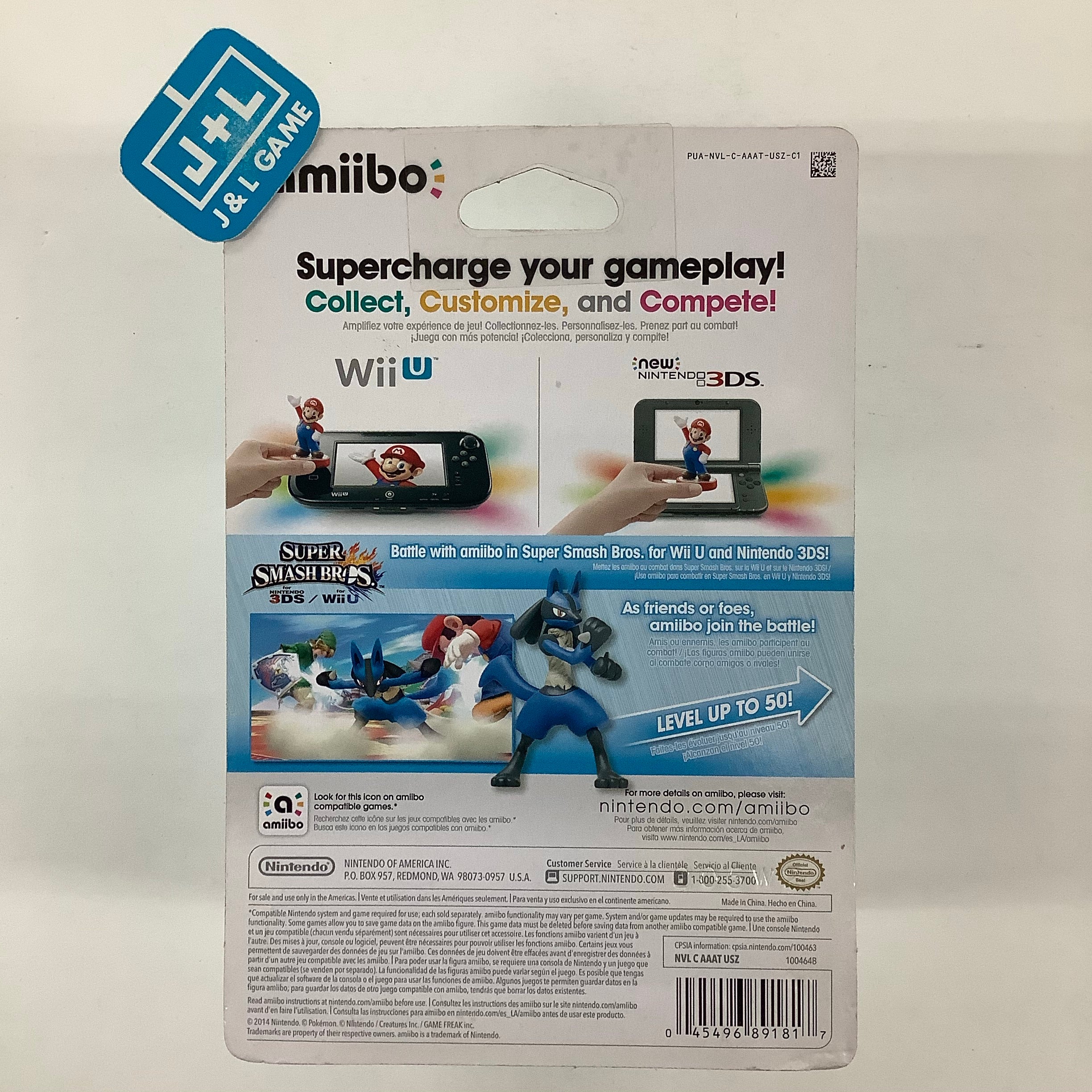 Lucario (Super Smash Bros. series) - Nintendo WiiU Amiibo Amiibo Nintendo   