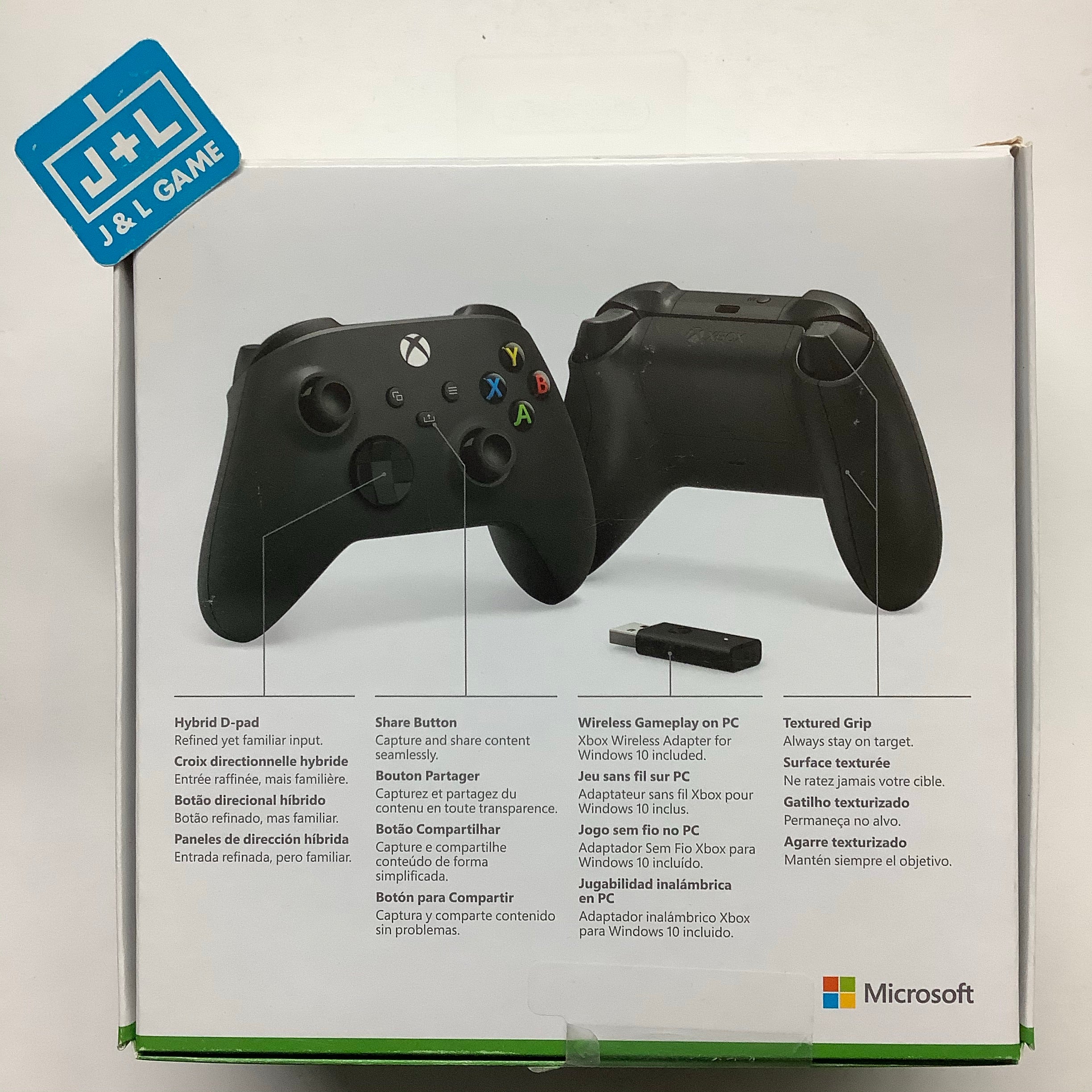 Microsoft Xbox Series X Wireless Controller ( Carbon Black + Usb Wireless Adapter ) - (XSX) Xbox Series X Accessories Microsoft   