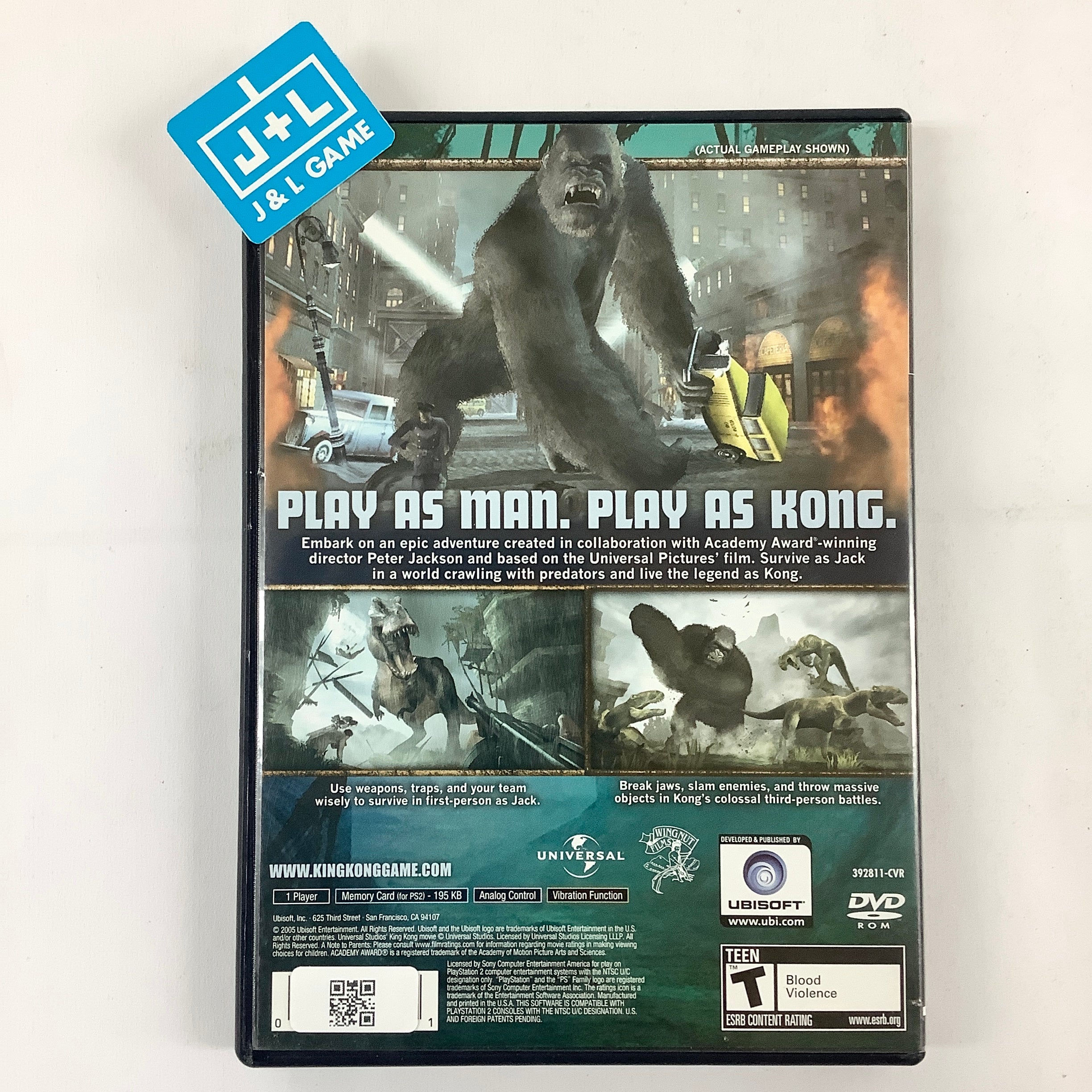 Peter Jackson's King Kong: The Official Game of the Movie - (PS2) PlayStation 2 [Pre-Owned] Video Games Ubisoft   