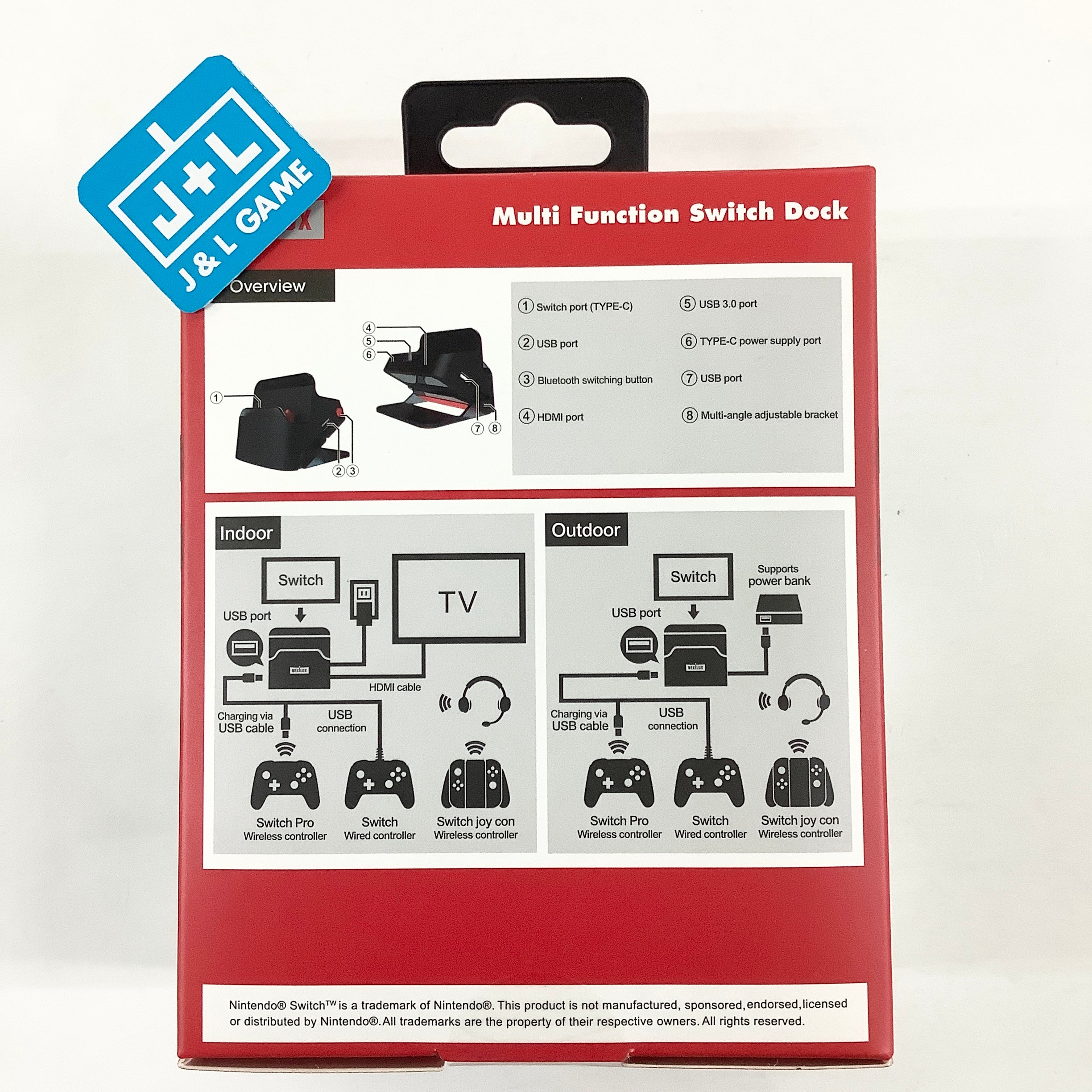 NEXiLUX Multi Function Switch Dock - (NSW) Nintendo Switch Accessories NEXiLUX   