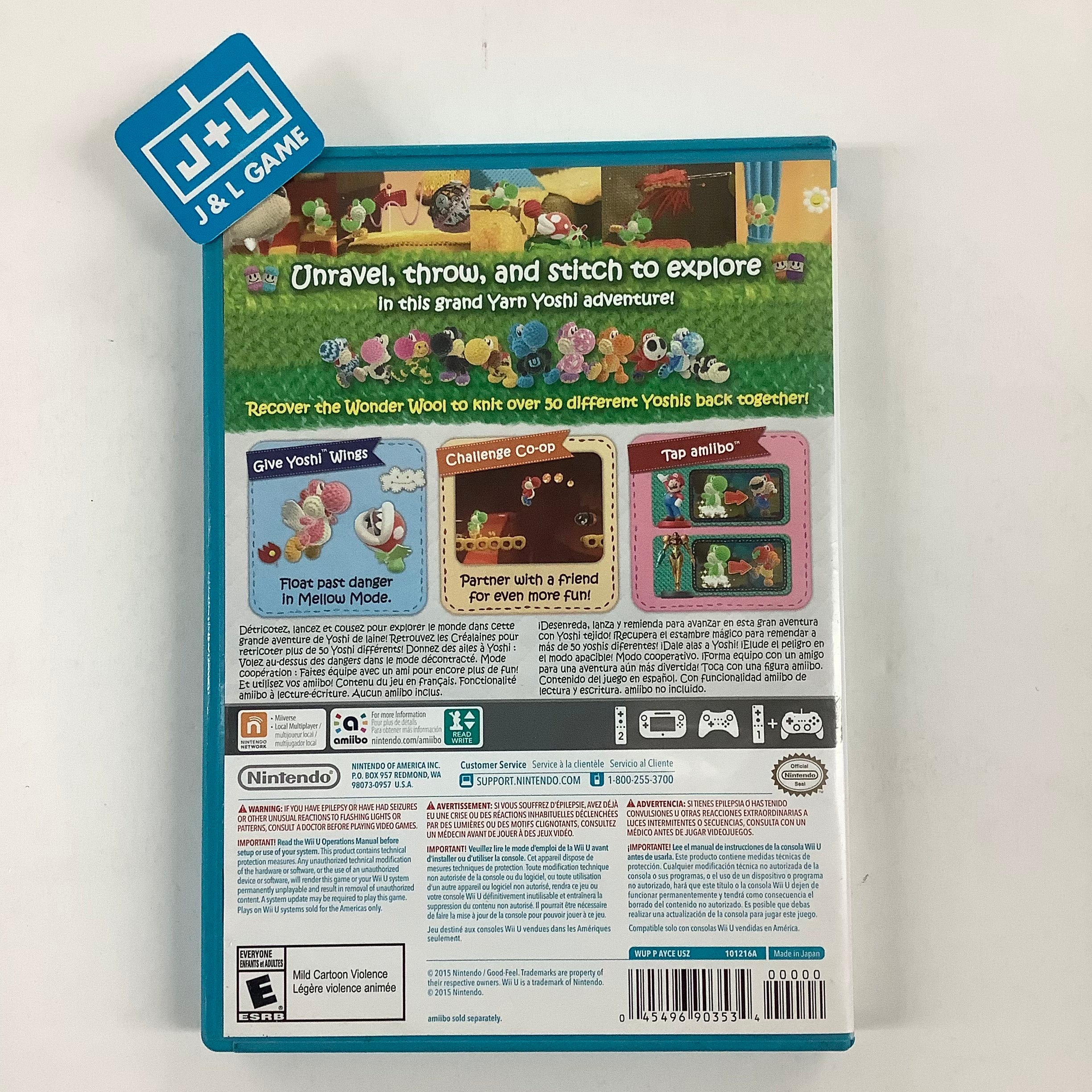 Yoshi's Woolly World - Nintendo Wii U [Pre-Owned] Video Games Nintendo   