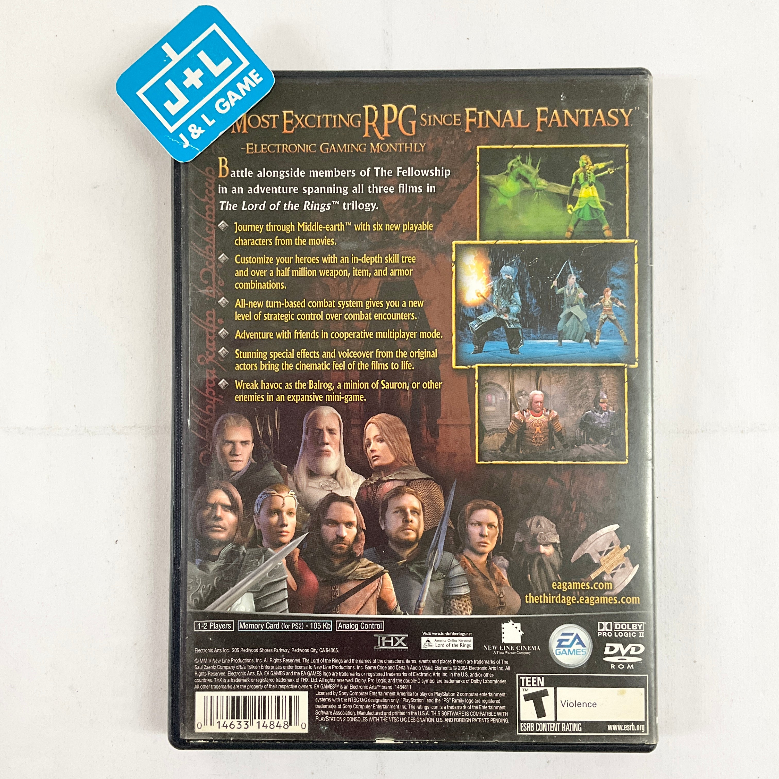 The Lord of the Rings: The Third Age - (PS2) PlayStation 2 [Pre-Owned] Video Games EA Games   