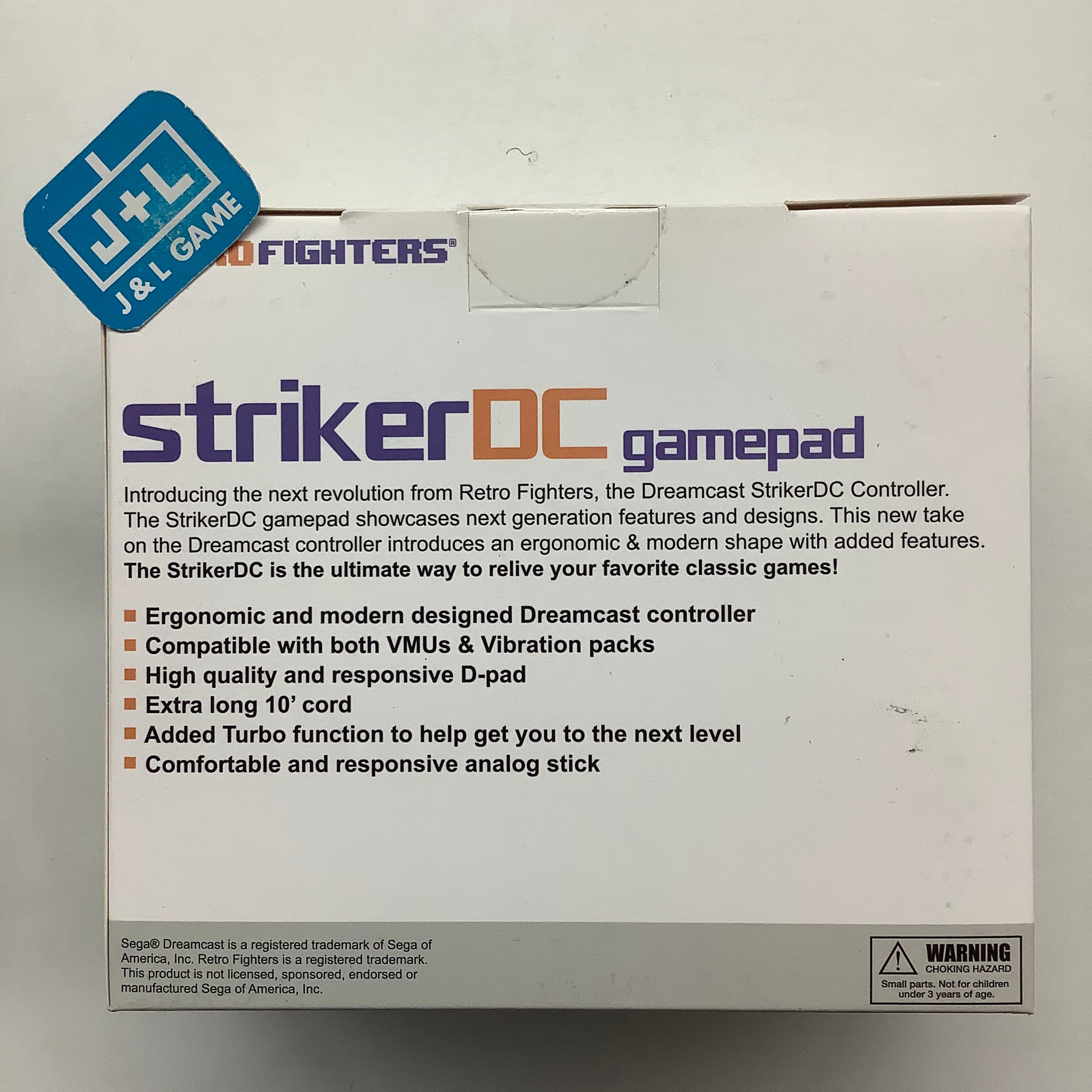 Retro Fighters StrikerDC Gamepad (White) - (DC) SEGA Dreamcast Accessories Retro Fighters   