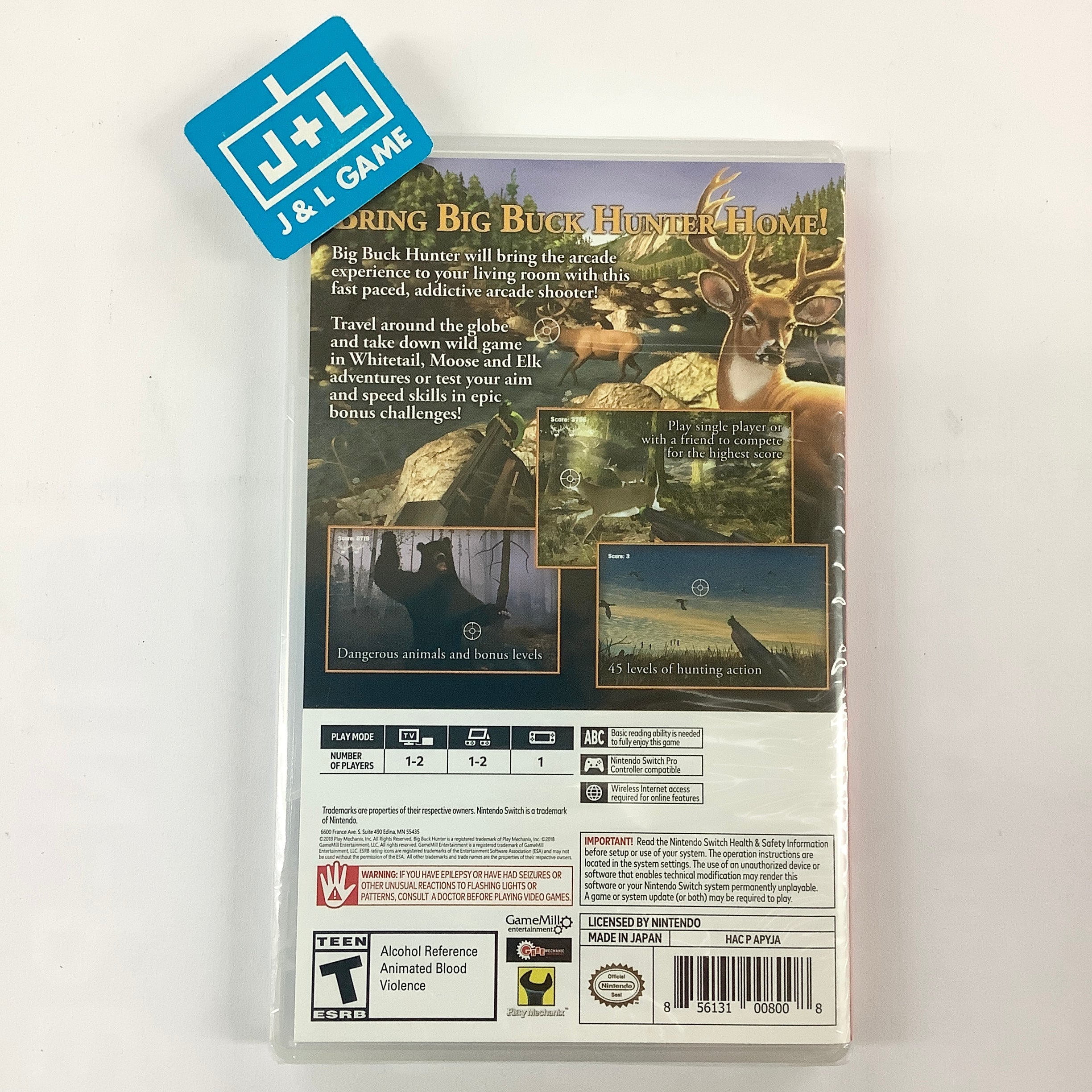 Big Buck Hunter Arcade - (NSW) Nintendo Switch Video Games GameMill Entertainment   