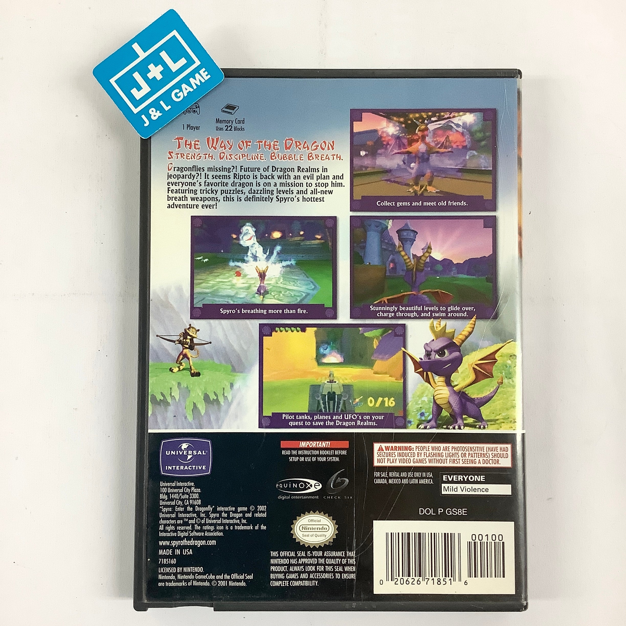 Spyro: Enter the Dragonfly - (GC) GameCube [Pre-Owned] Video Games Universal Interactive   