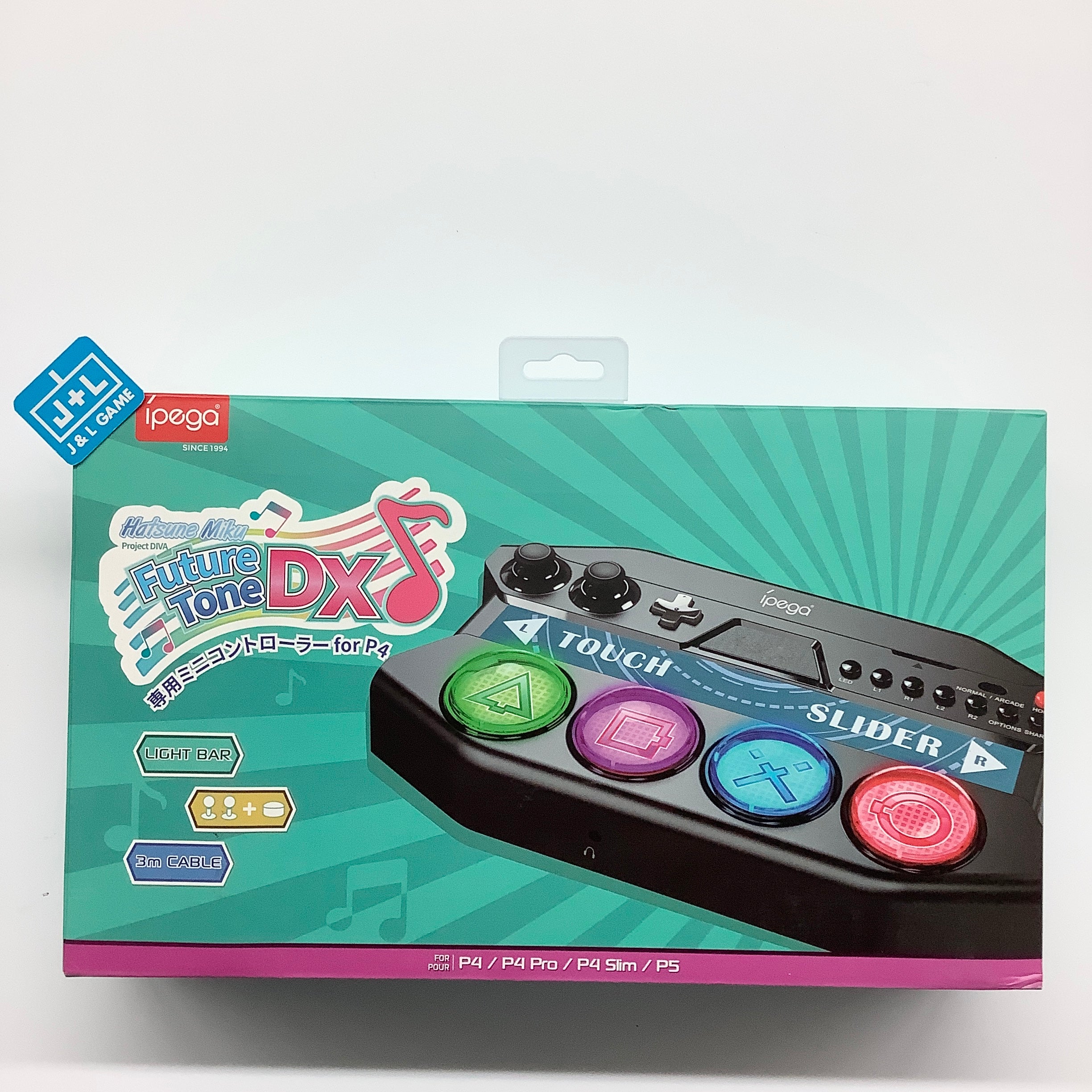 Hatsune Miku Project DIVA Future Tone DX Mini Controller (Black) - (PS4) PlayStation 4 ( Japanese Import ) Accessories PEGA GAME   