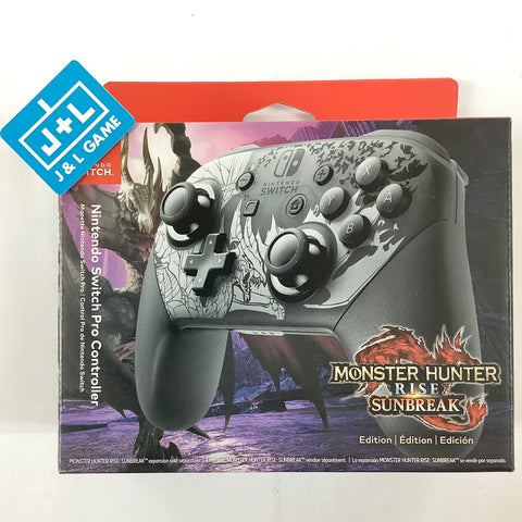 Nintendo Switch Pro Controller (Monster Hunter Rise: Sunbreak Edition) - (NSW) Nintendo Switch Accessories Nintendo   