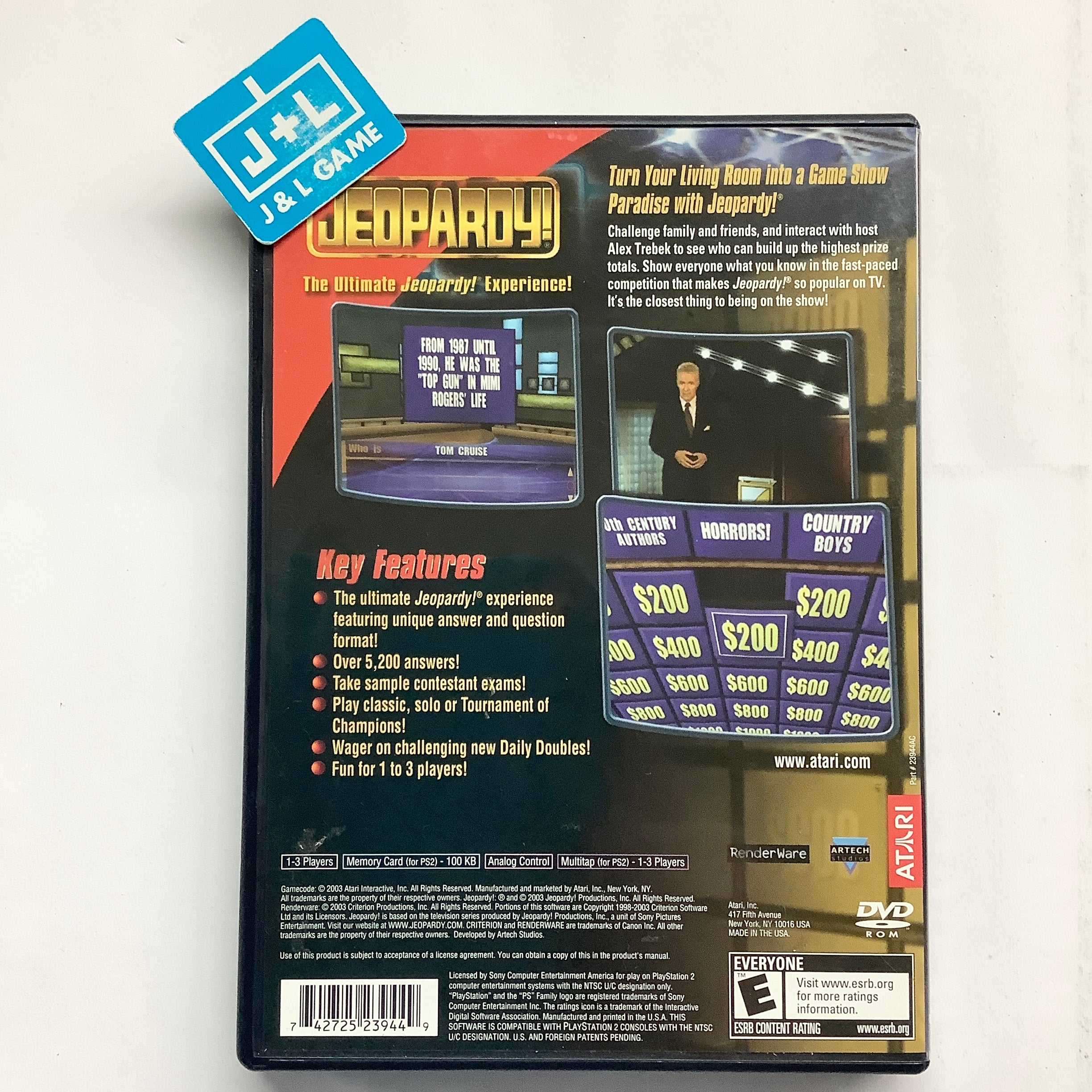 Jeopardy! - (PS2) PlayStation 2 [Pre-Owned] Video Games Atari SA   