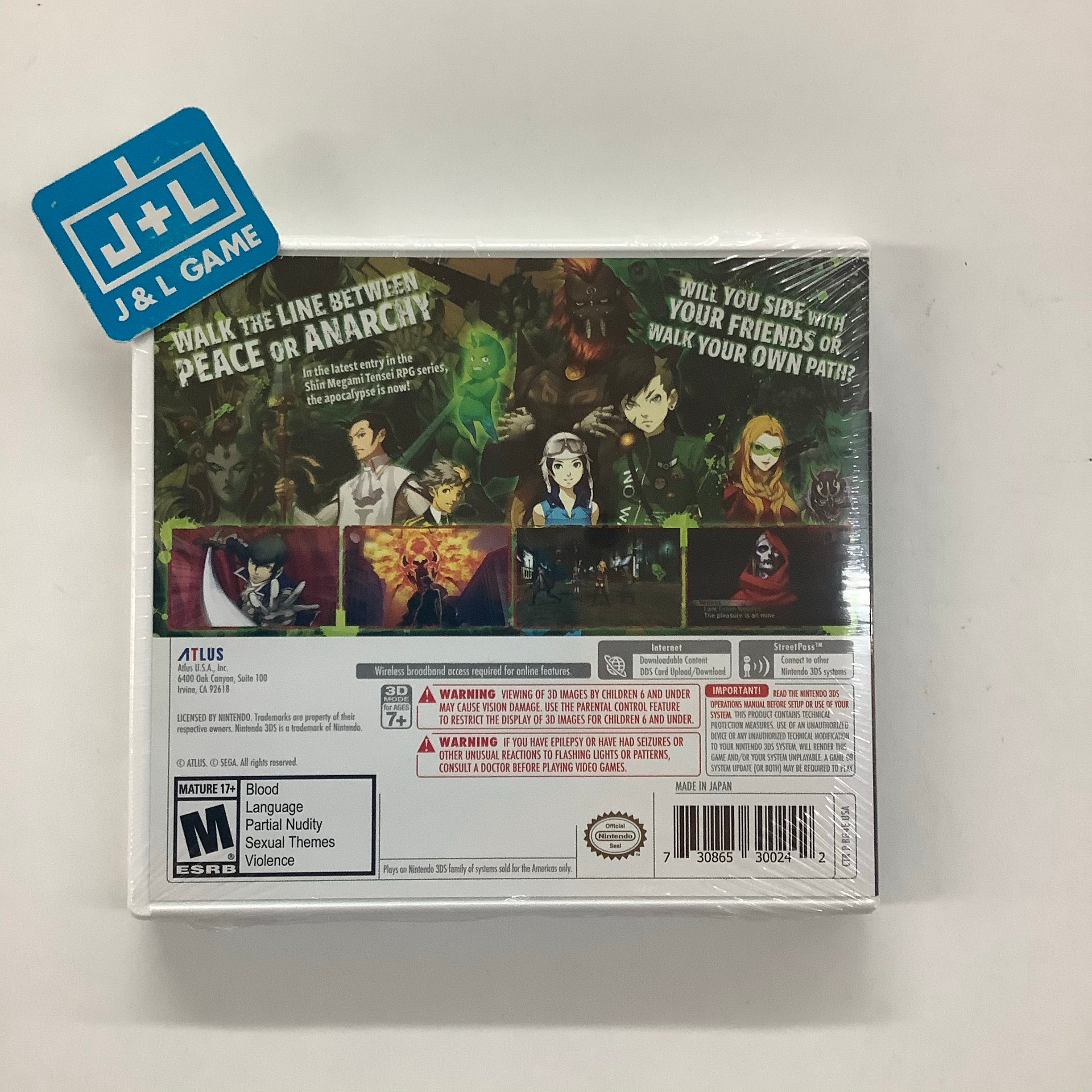 Shin Megami Tensei IV: Apocalypse - Nintendo 3DS Video Games Atlus   