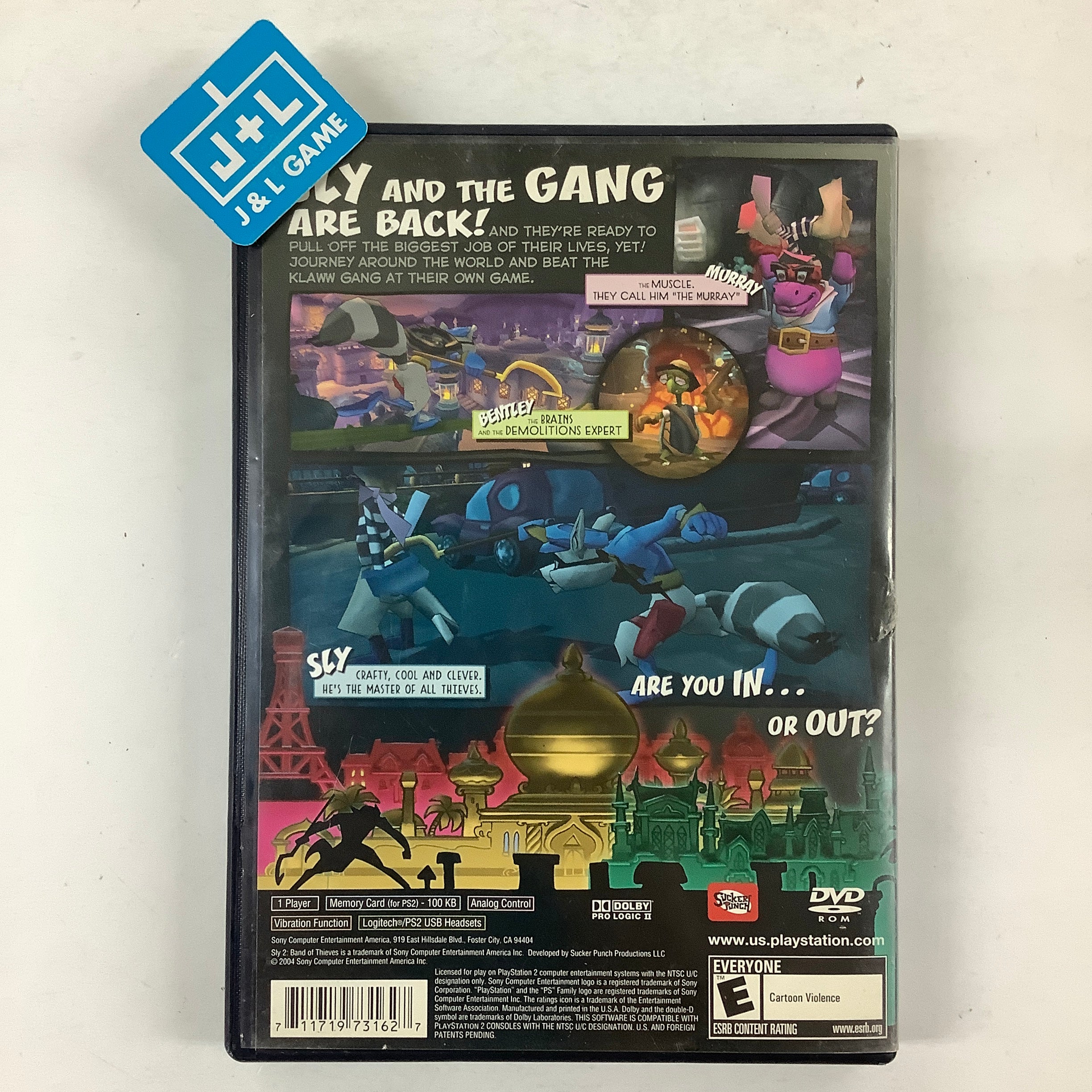 Sly 2: Band of Thieves - (PS2) PlayStation 2 [Pre-Owned] Video Games SCEA   