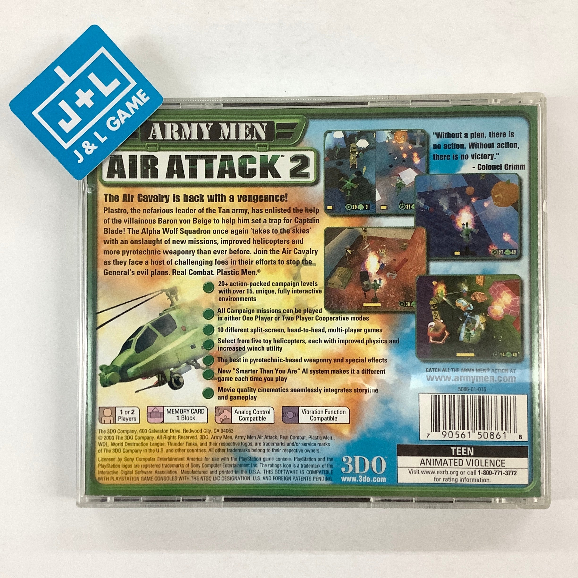 Army Men: Air Attack 2 - (PS1) PlayStation 1 [Pre-Owned] Video Games 3DO   