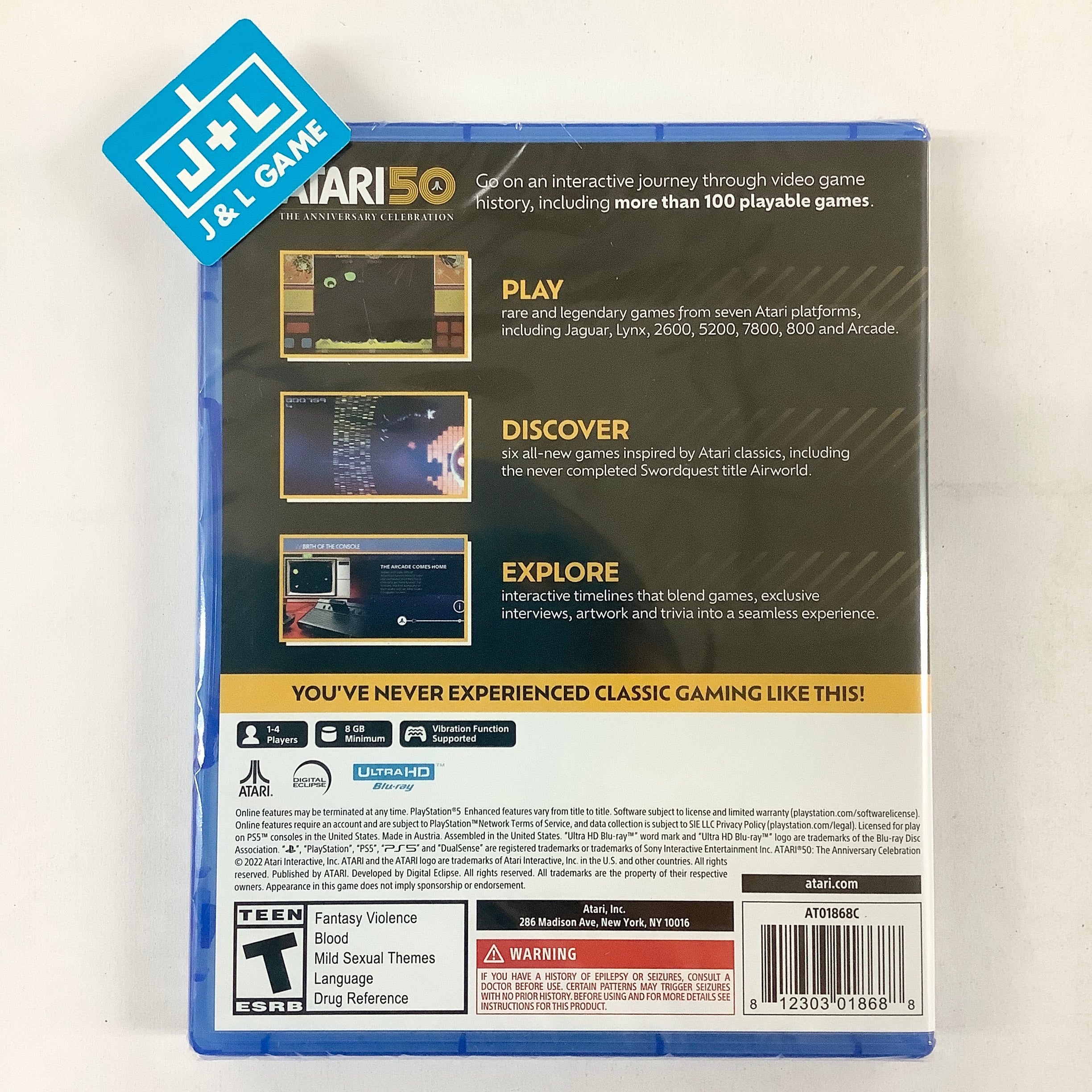 Atari 50: The Anniversary Celebration - (PS5) PlayStation 5 Video Games Atari Interactive   