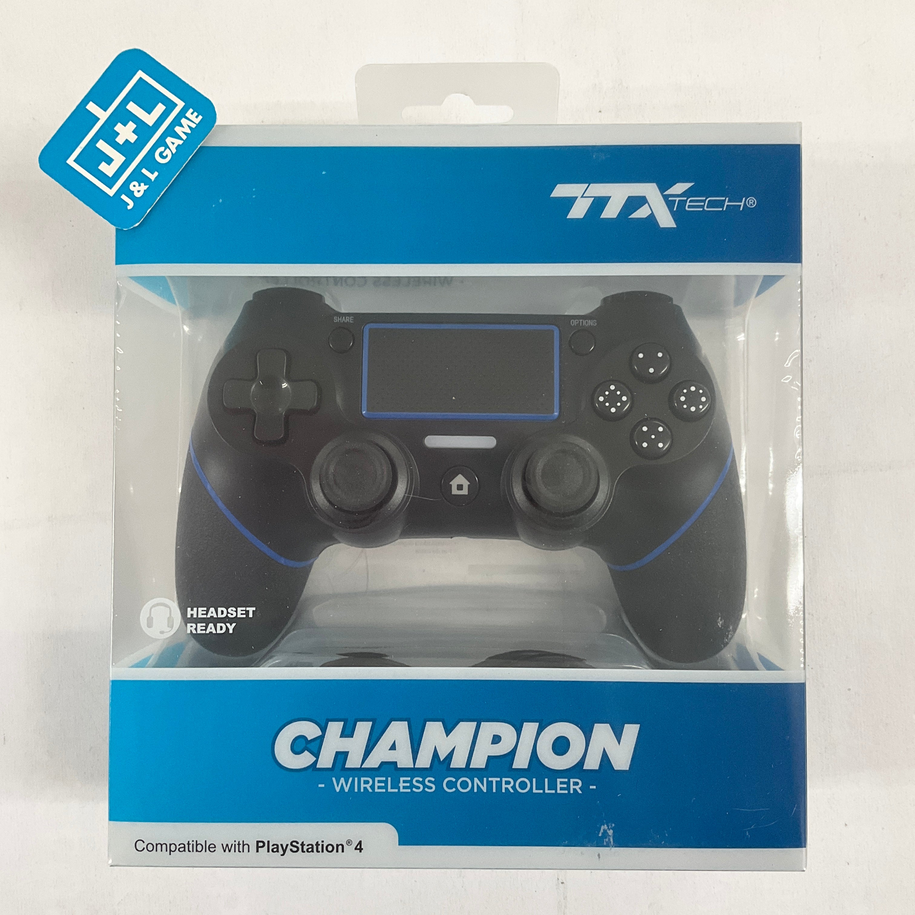 TTX Playstation 4 Champion Wireless Controller (Black) - (PS4) Playstation 4 Accessories TTX Tech   