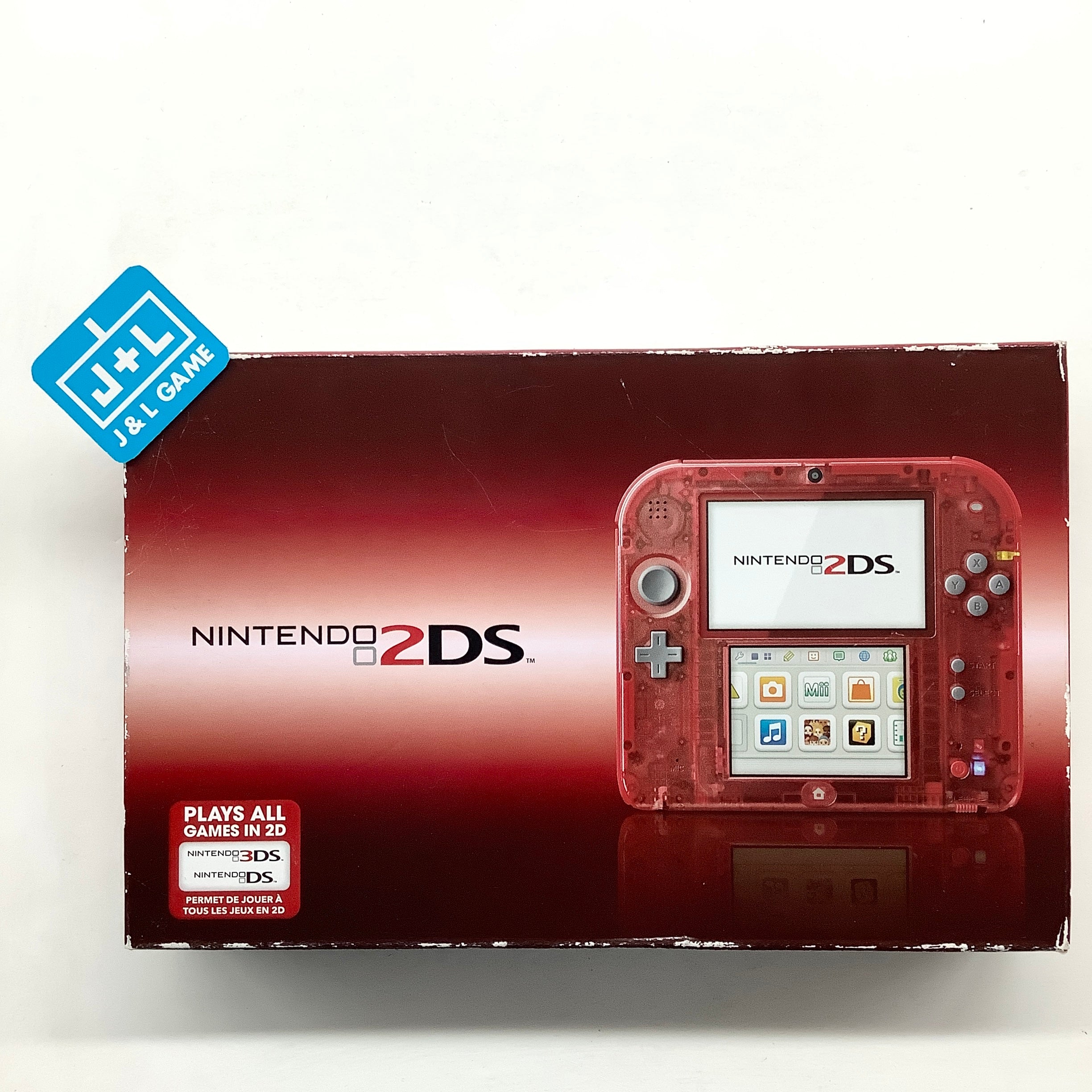 Nintendo 2DS Console (Crystal Red) - Nintendo 3DS Consoles Nintendo   